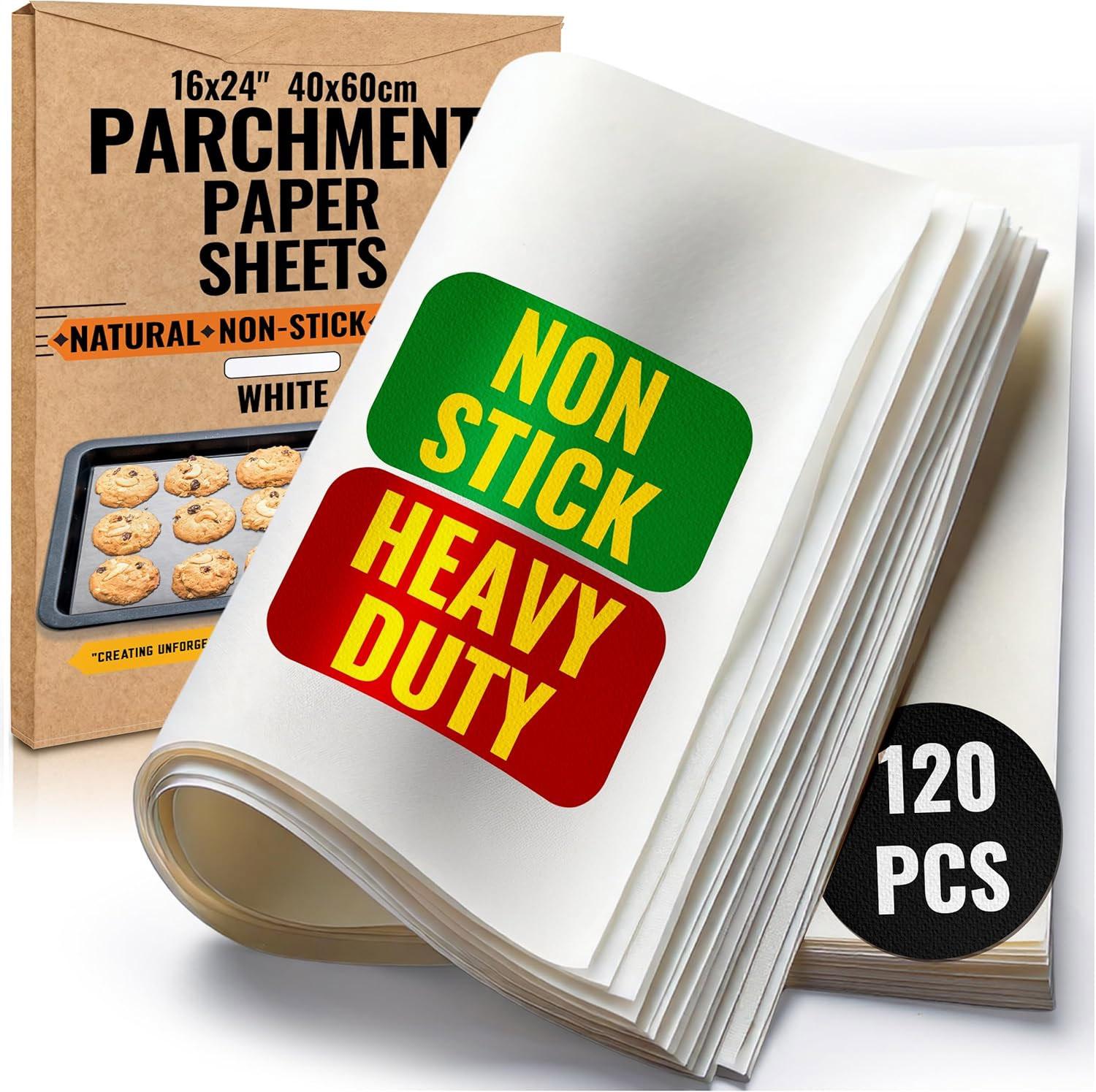 Parchment Paper Sheets By Bakers Signature 120 Piece for $8.99