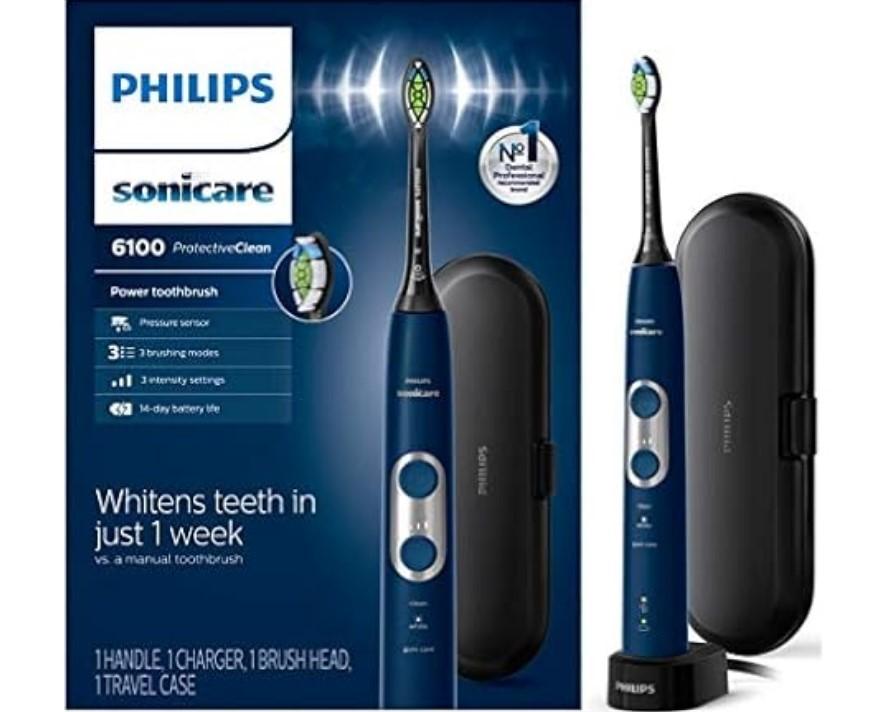 Philips Sonicare ProtectiveClean 6100 Rechargeable Electric Toothbrush for $71.09