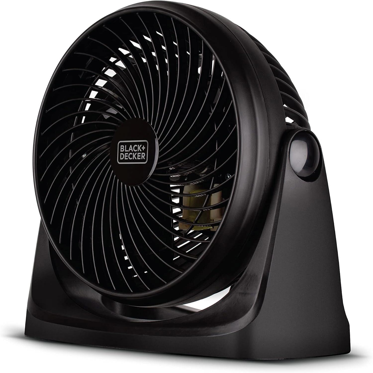 7in Black+Decker Portable 3-Speed Turbo Fan for $15.26