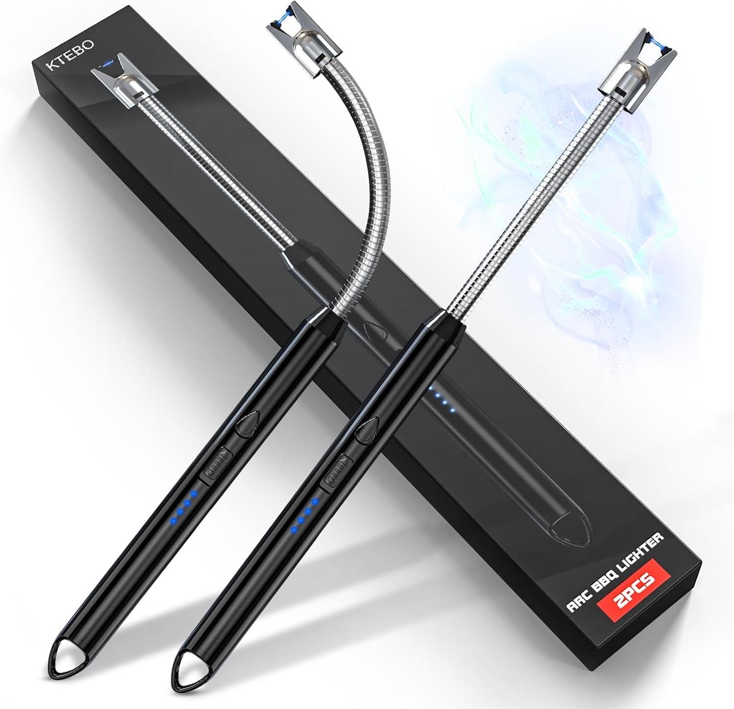 Plasma Arc Electric Lighters USB Rechargeable 2 Pack for $3.99
