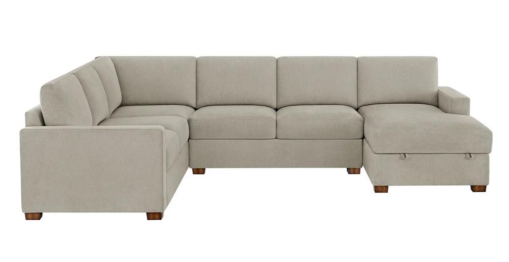 Thomasville Glenn Fabric Sectional with Storage Chaise for $1399.99 Shipped