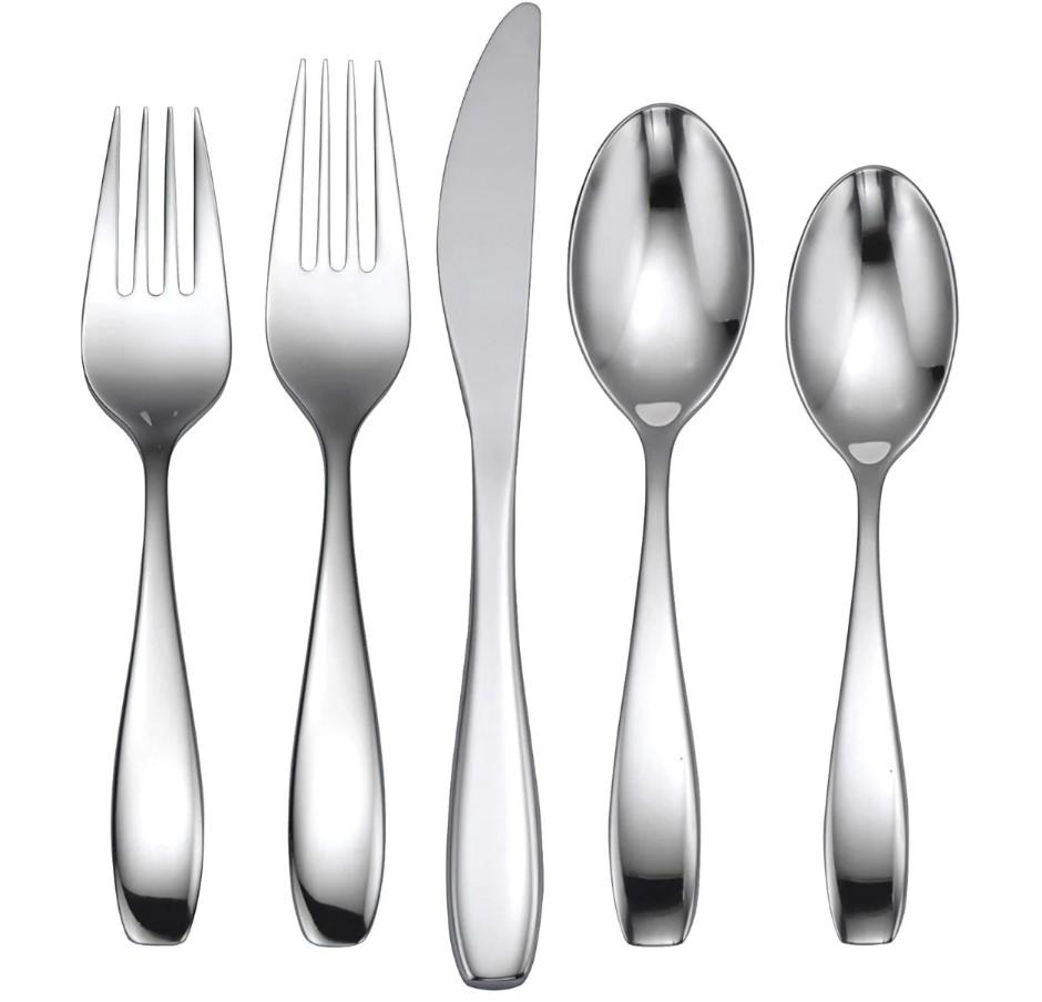 Oneida Stafford Mirror Fine Flatware Set for $72 Shipped