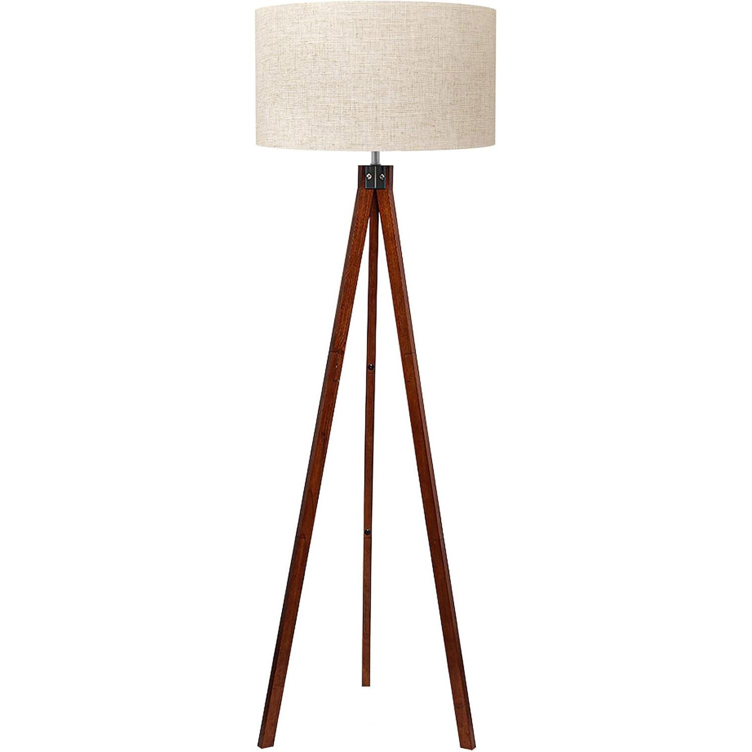 Lepower Wood Tripod Floor Lamp for $53.99