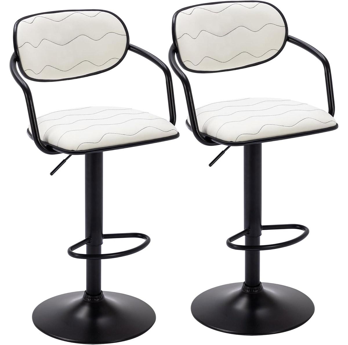 Vecelo Bar Stools Set of 2 for $43.82 Shipped