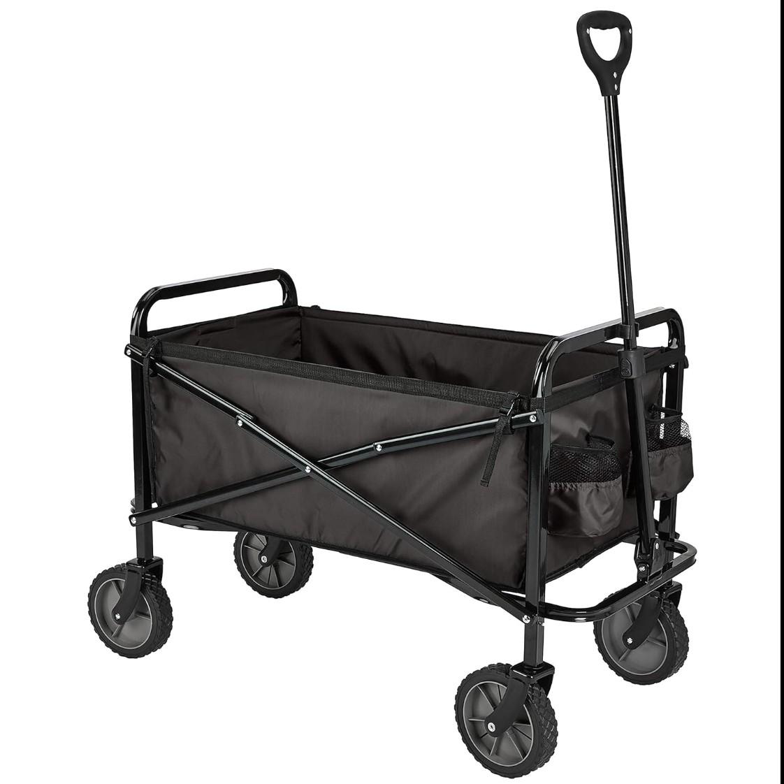 Amazon Basics Collapsible Folding Outdoor Utility Wagon for $31.48