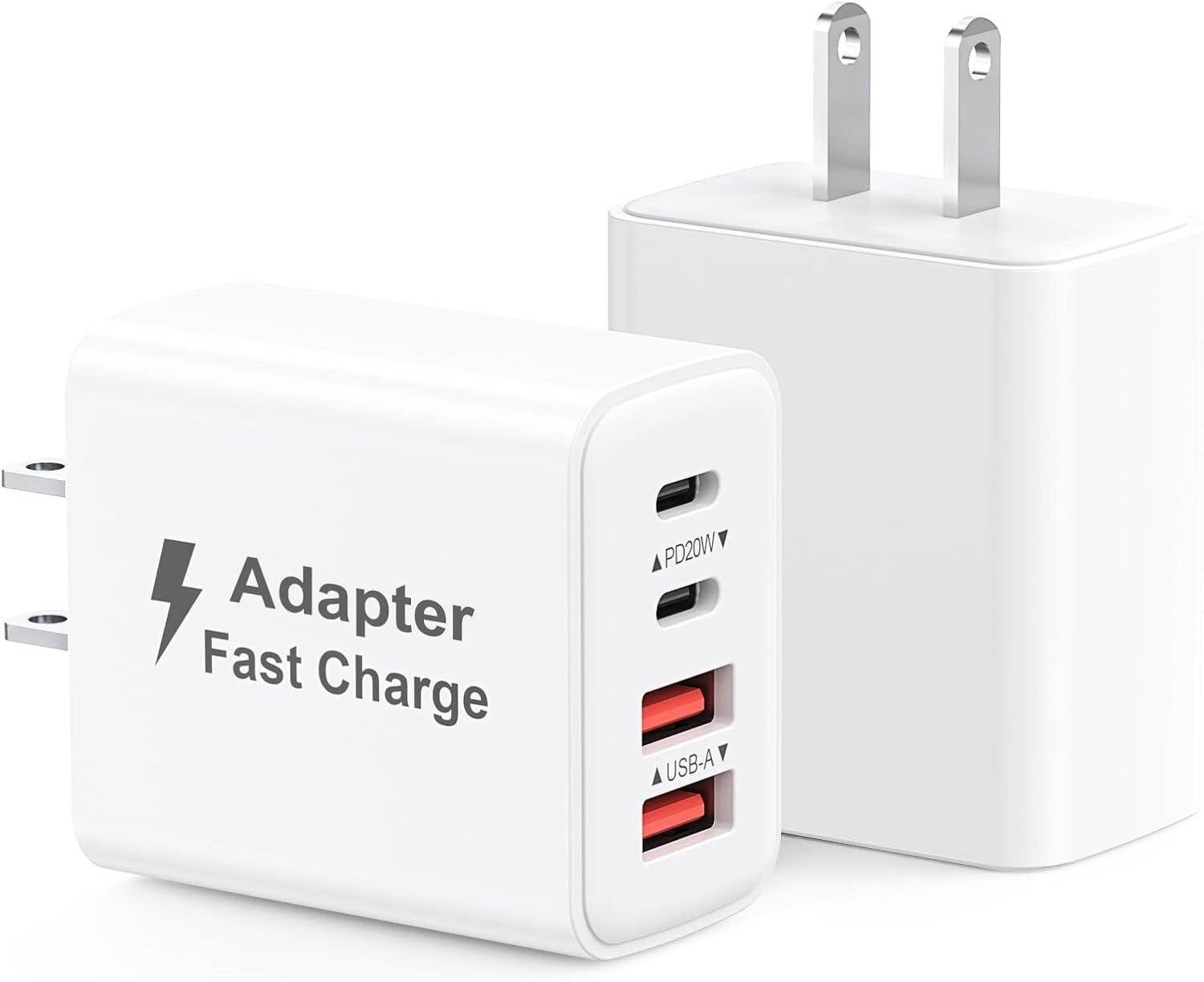 MateStar USB-C 40W Charger Block 2 Pack for $6.99