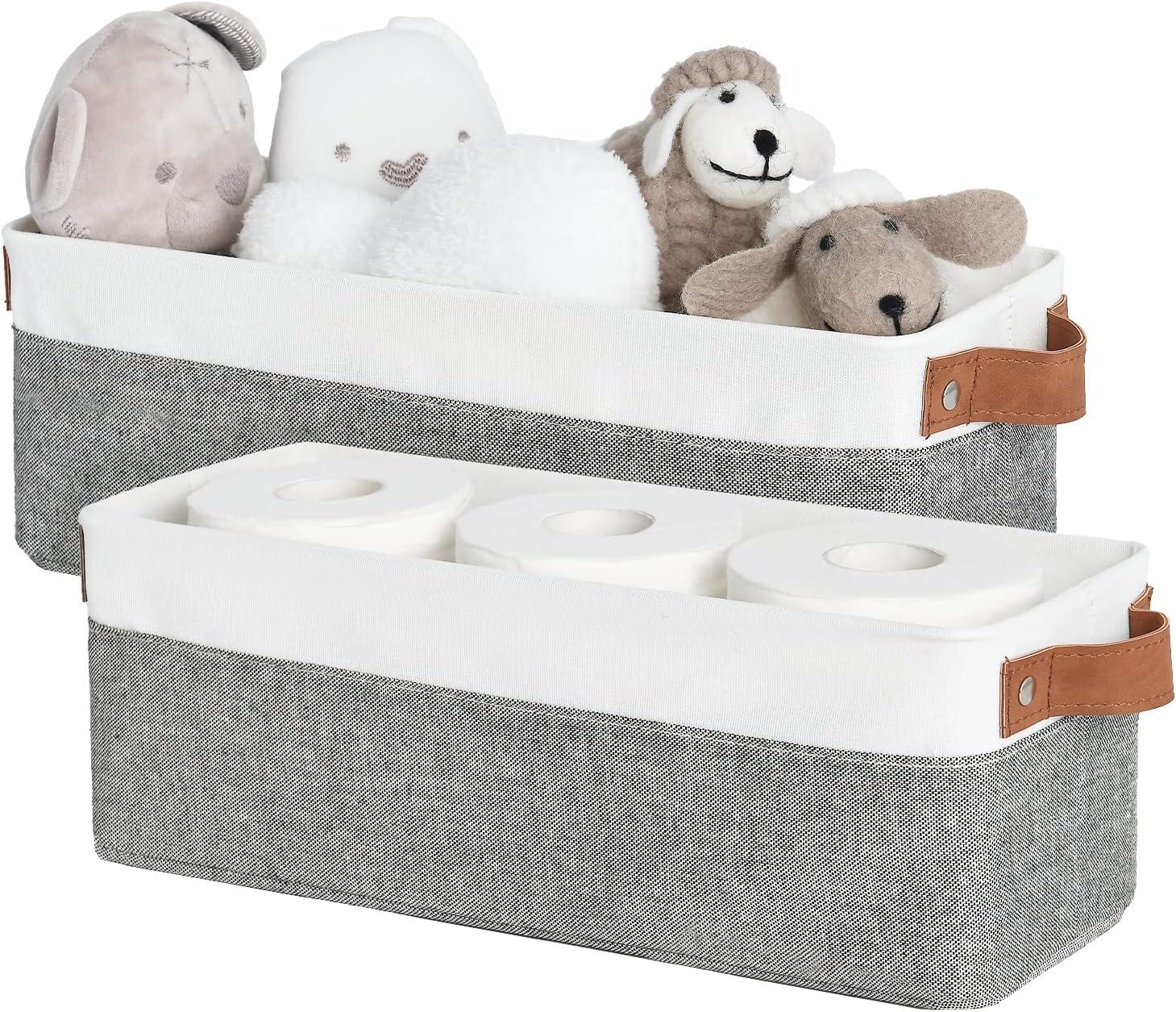 StorageWorks Narrow Storage Bins Small Basket 2-Pack for $10.49