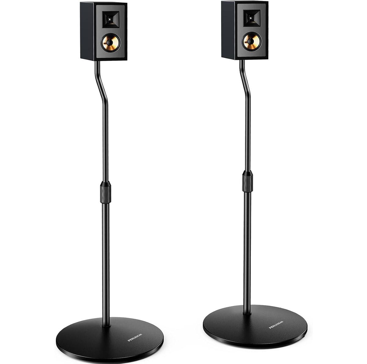 Perlegear Height-Adjustable Universal Speaker Stands for $24.79 Shipped