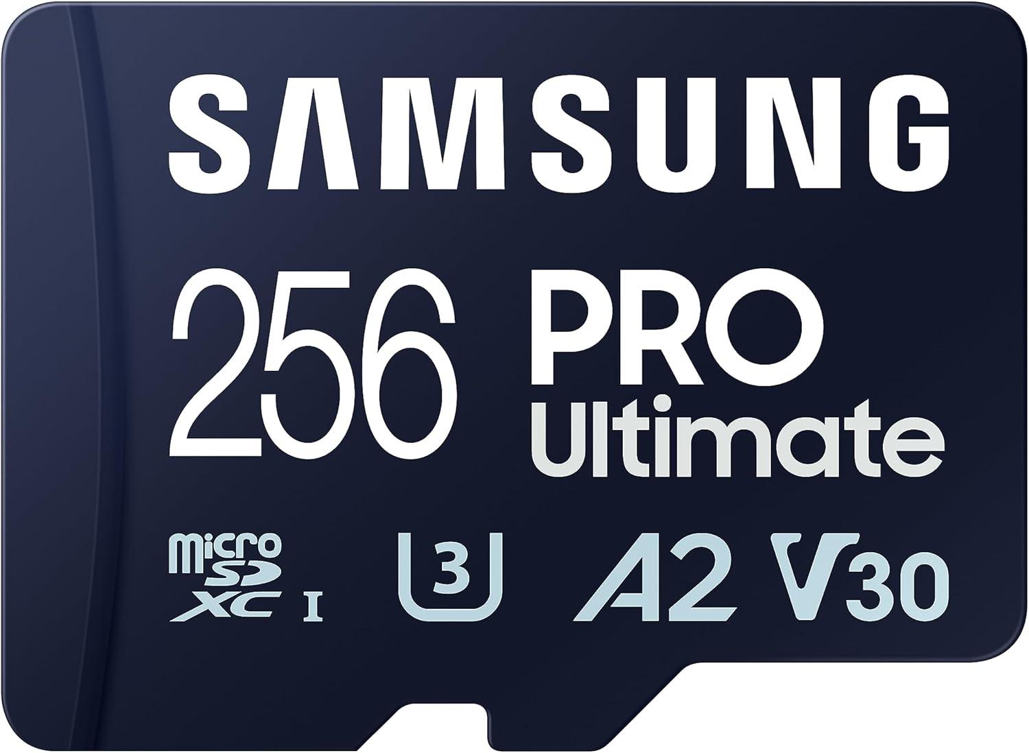 256GB Samsung PRO Ultimate microSD Memory Card for $24.99