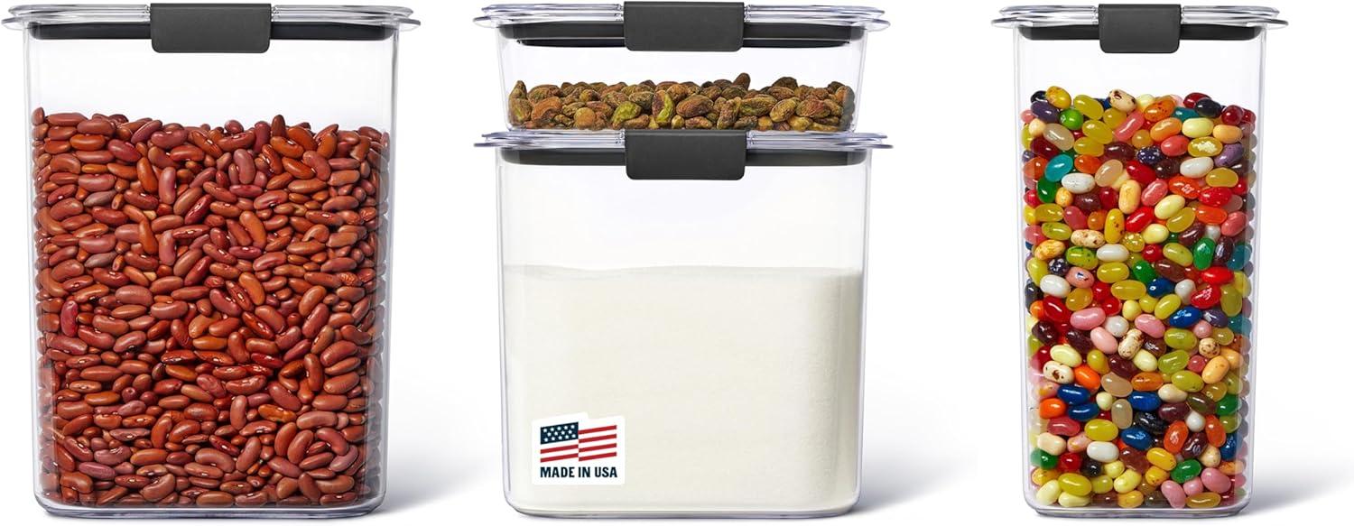 Rubbermaid Brilliance Pantry Food Storage Container Set for $20.39