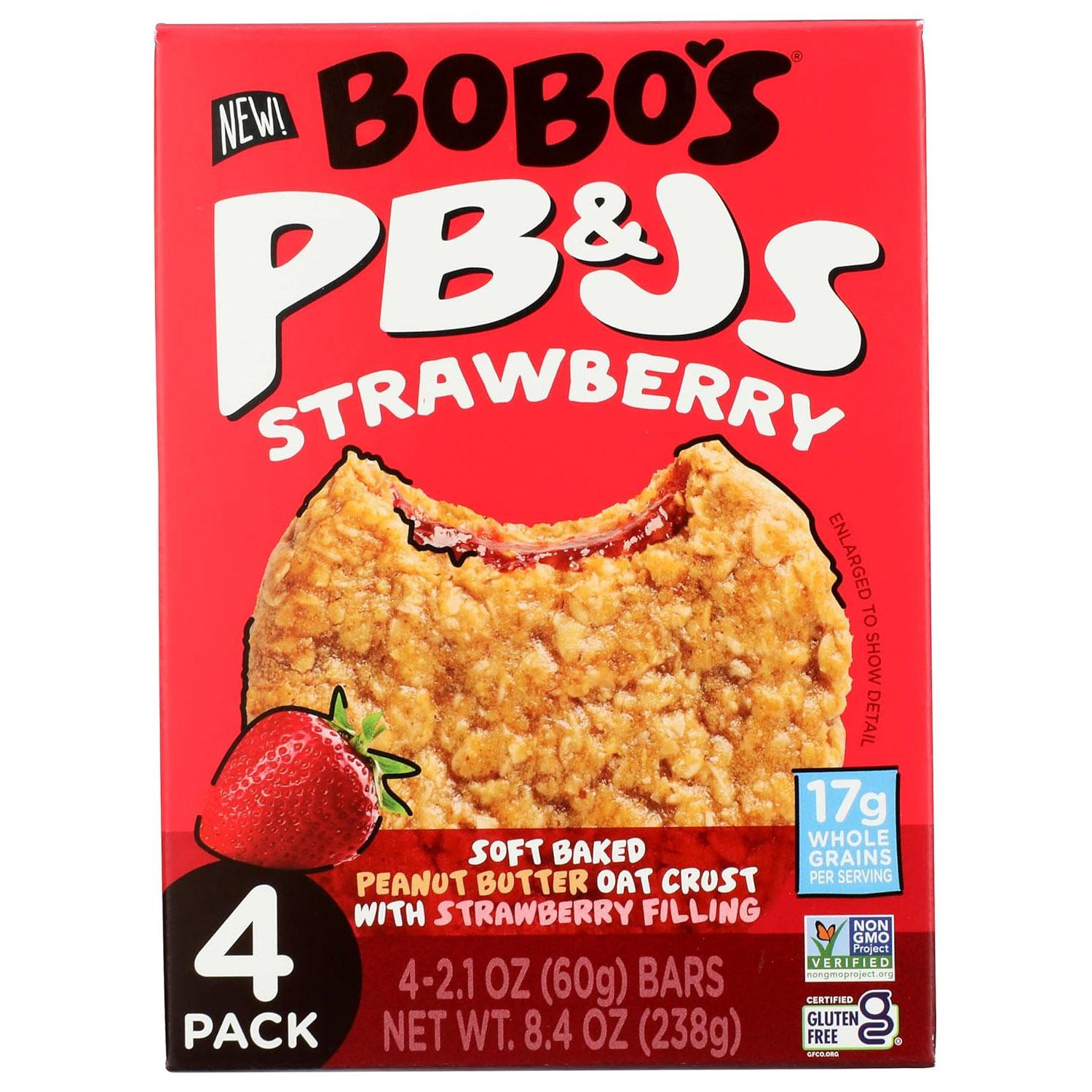 Bobos PBJs Strawberry Oat Bars 4 Pack for $2.54