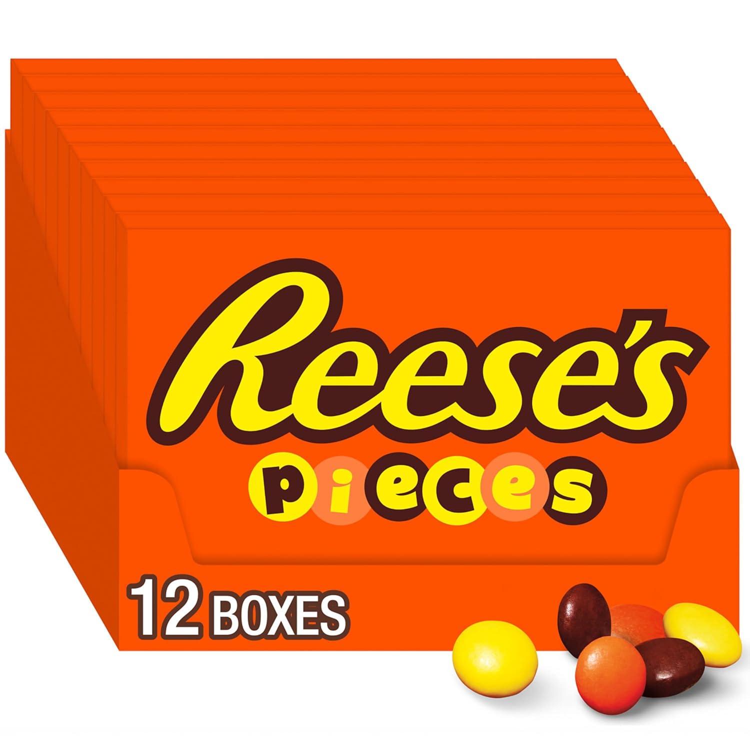 Reeses Pieces Peanut Butter in a Crunchy Shell 12 Pack for $10.36