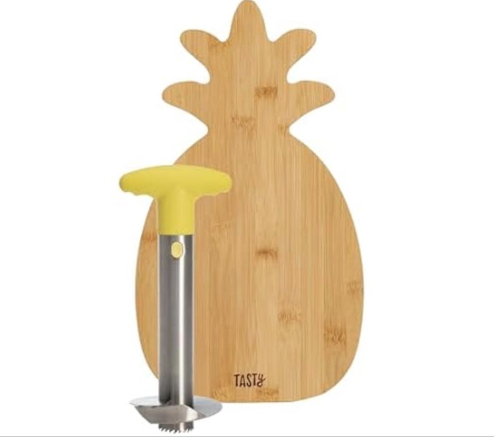 Tasty Pineapple Slicer and Bamboo Board Set for $4.99