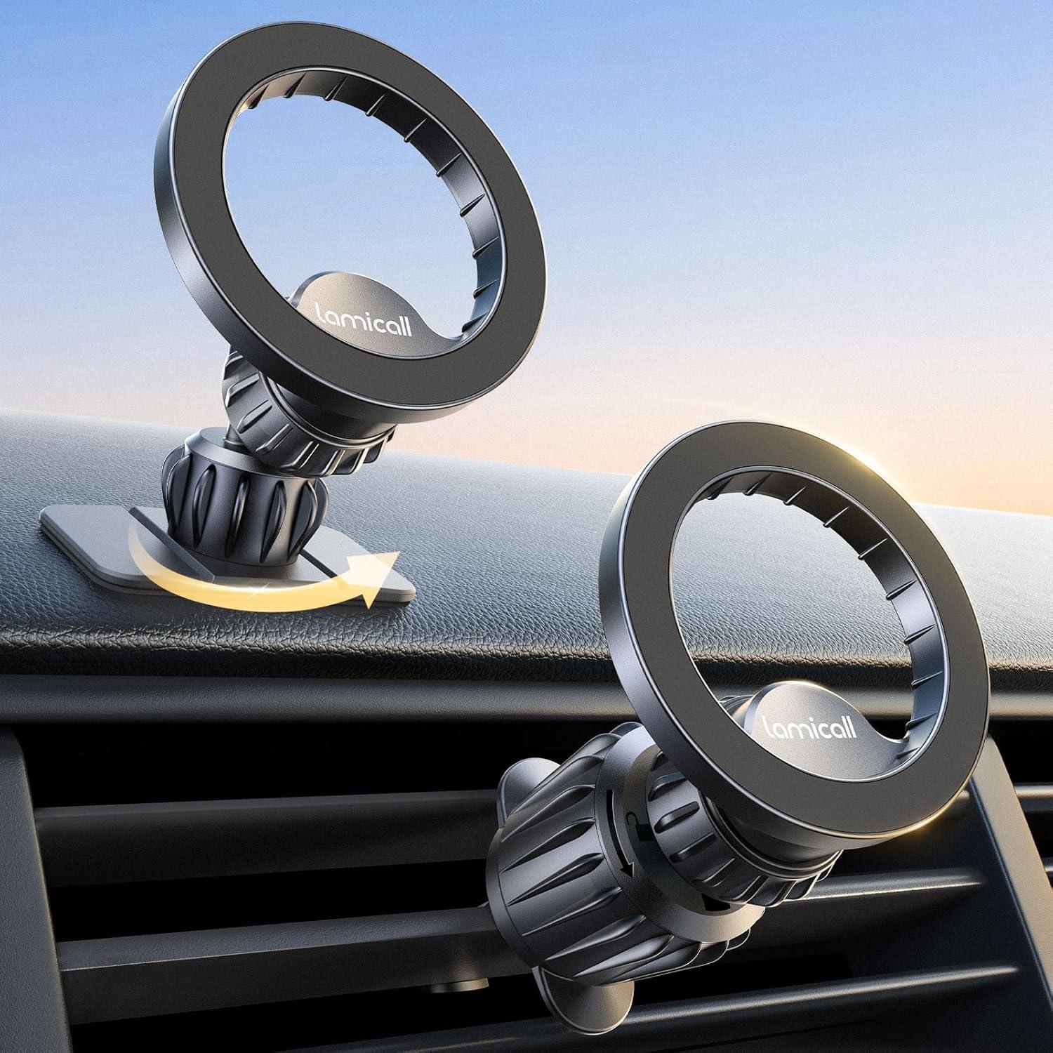 Lamicall MagSafe 360 Rotatable Magnetic Car Phone Holder for $4.99