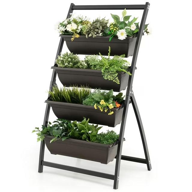 Costway 4ft 4-Tier Vertical Raised Garden Planter Box for $61.69 Shipped