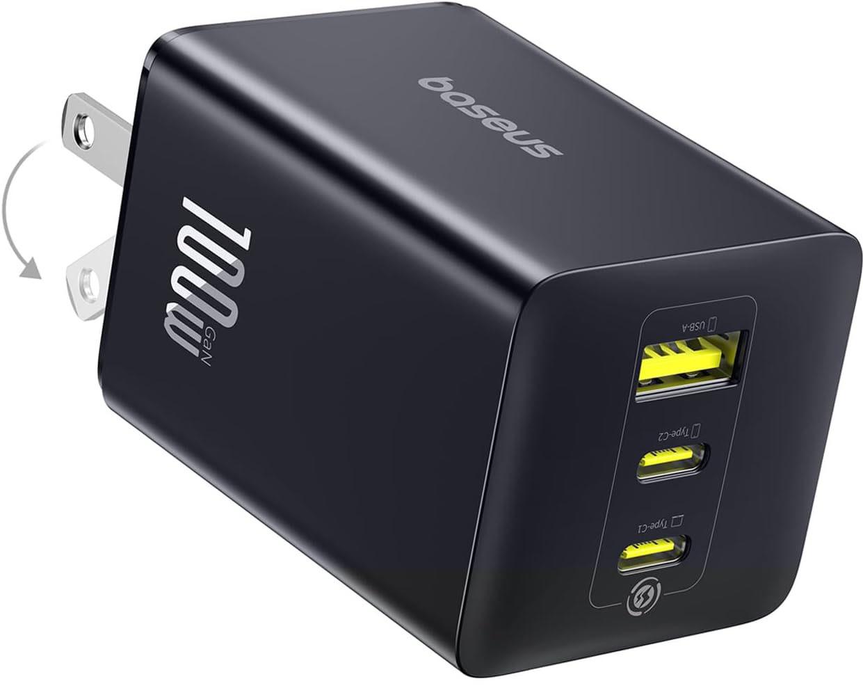Baseus 100W USB-C 3-Port Charger Block for $24.99 Shipped