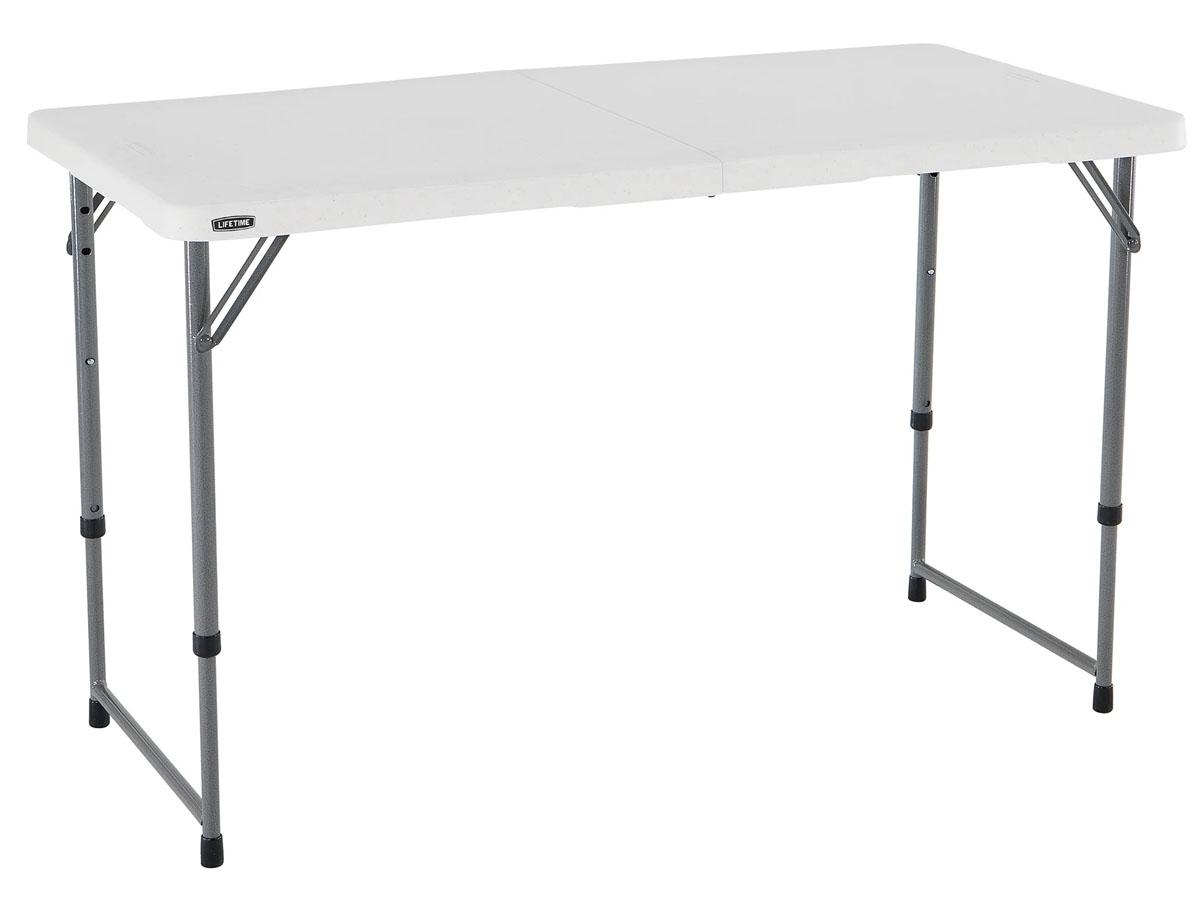 Lifetime Height Adjustable Folding Table for $33.97