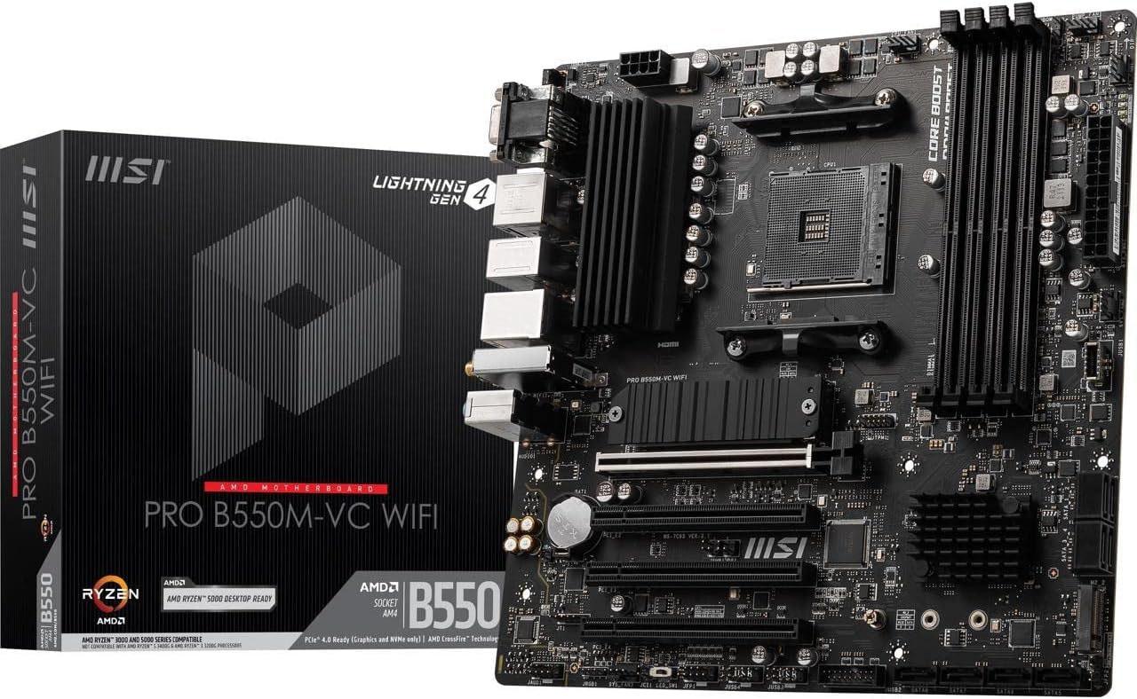 MSI PRO AMD B550M-VC WiFi ProSeries Motherboard for $75.99 Shipped
