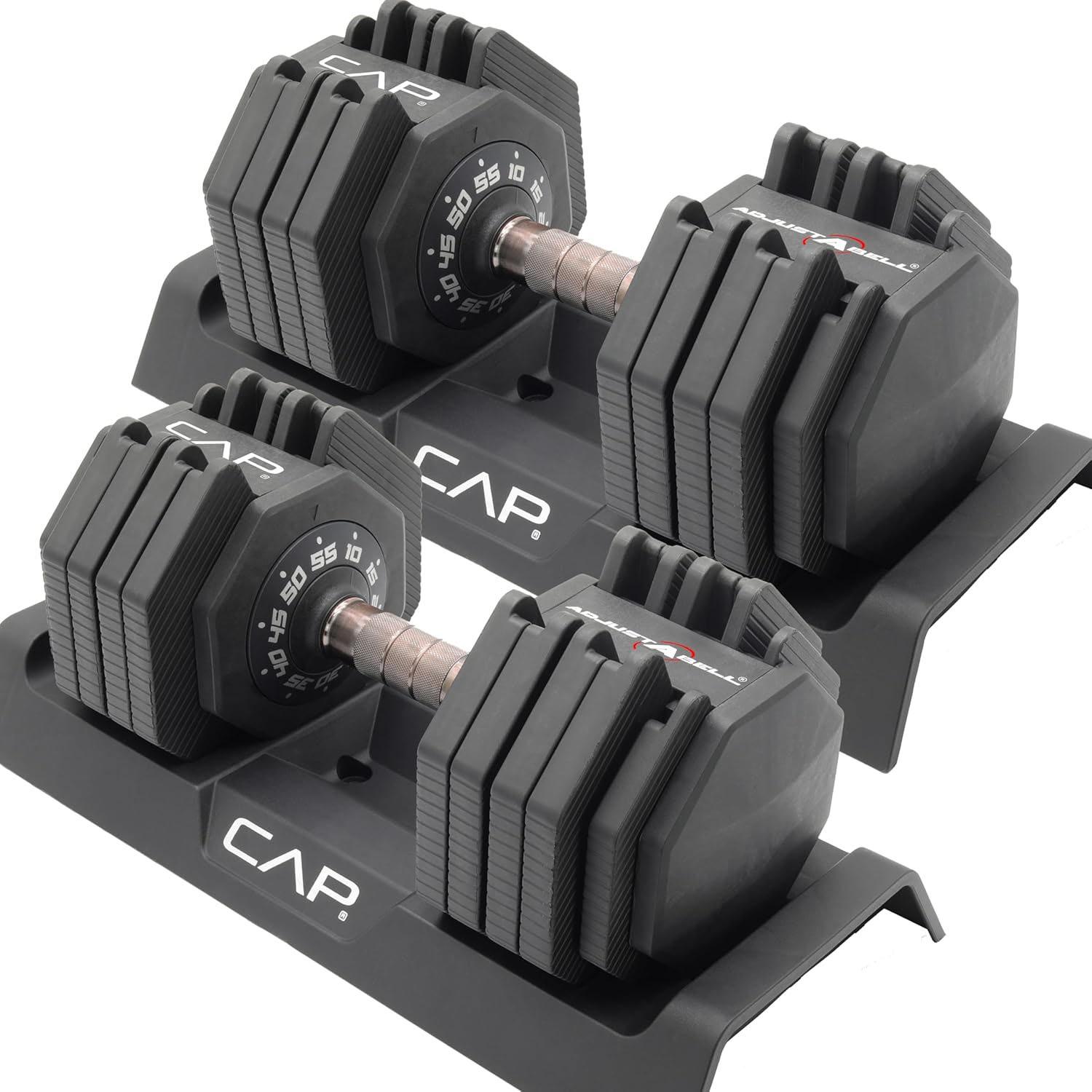CAP 55lbs Barbell Adjustable Dumbbell Weights for $208.99 Shipped