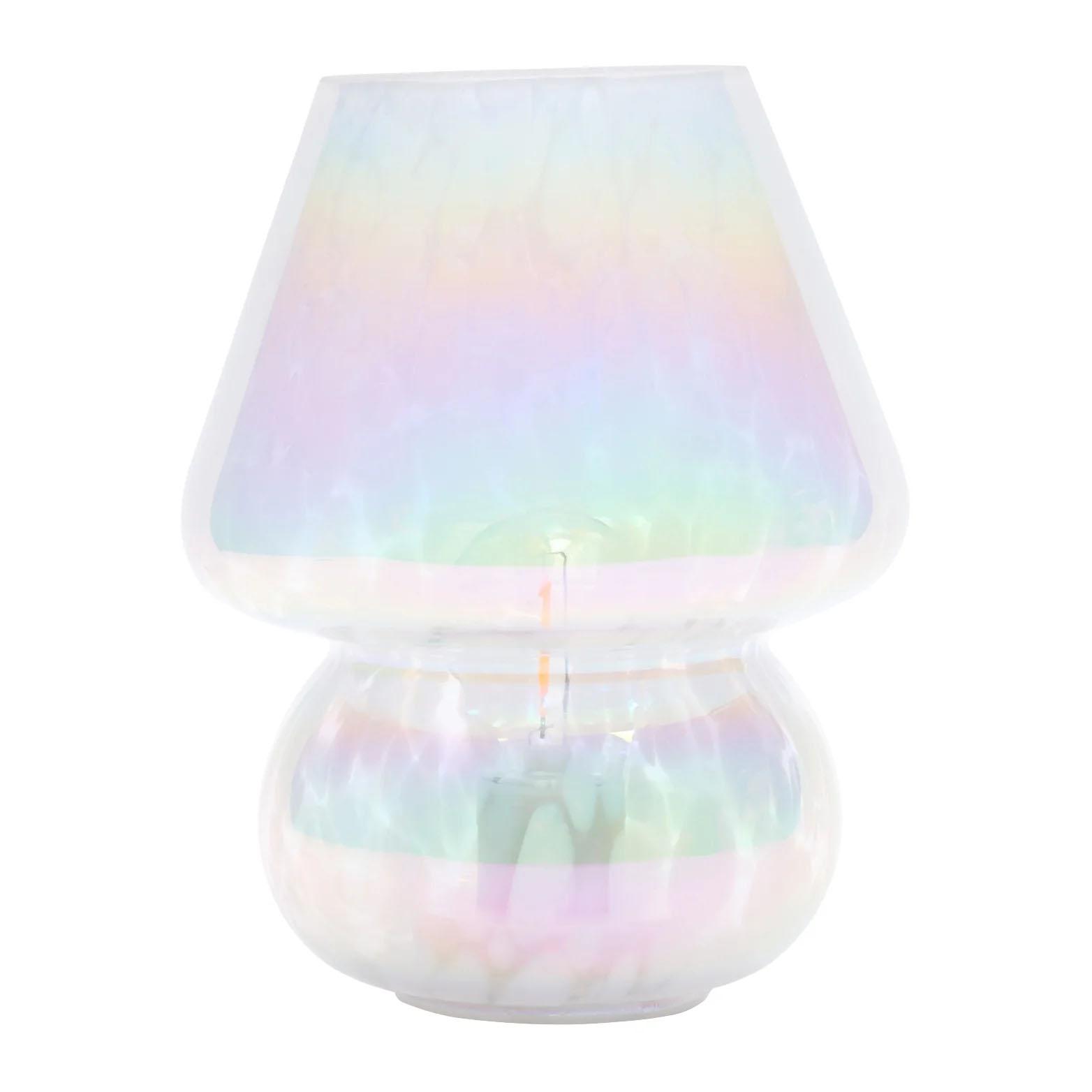 Urban Shop 8in Glass Mushroom Table Lamp for $3