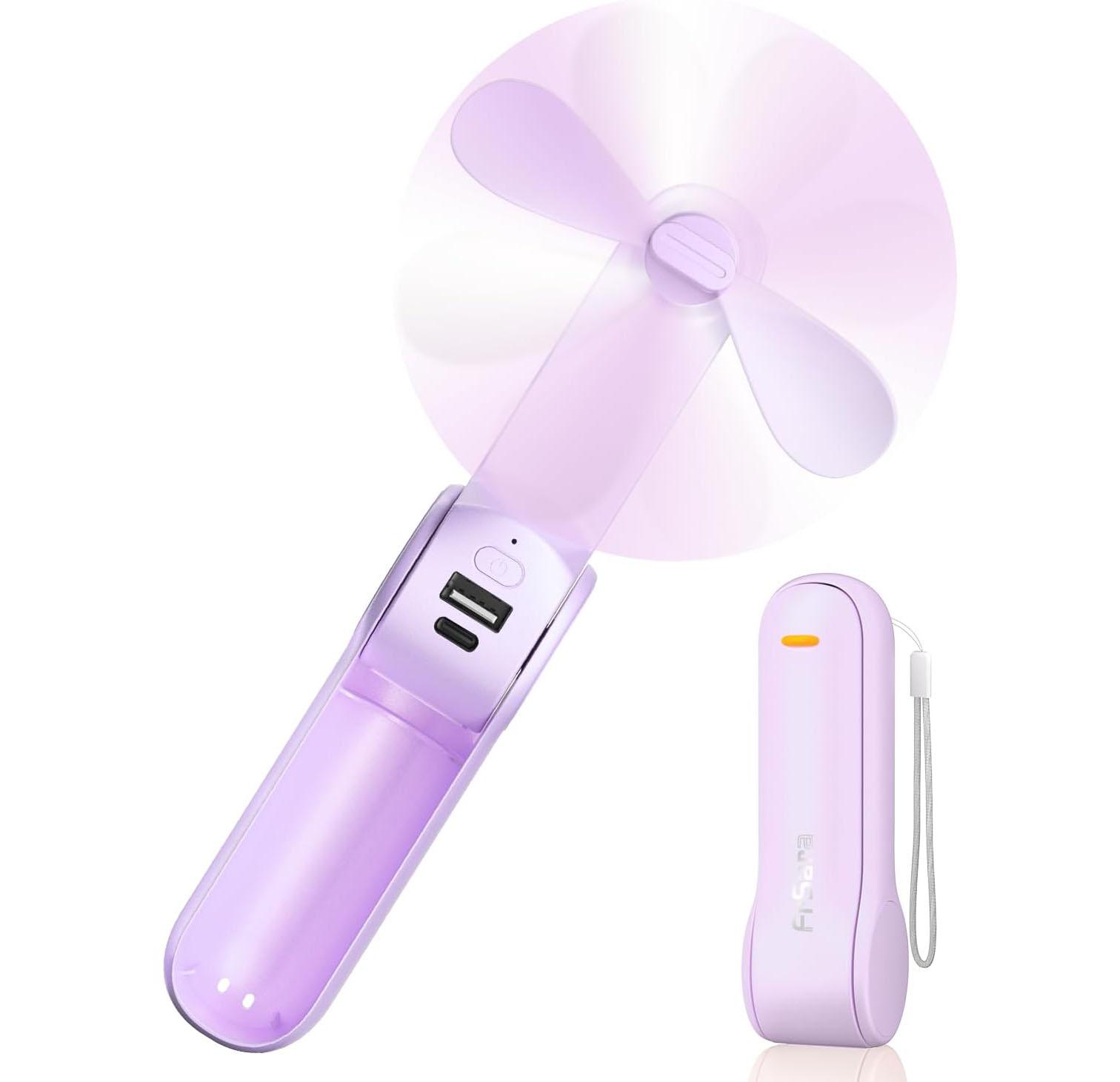 FrSara Portable Rechargeable Handheld Fan for $4.99