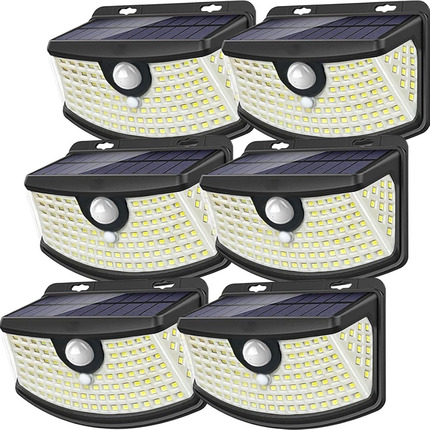 Aootek New Solar Motion Sensor Lights 6 Pack for $19.99