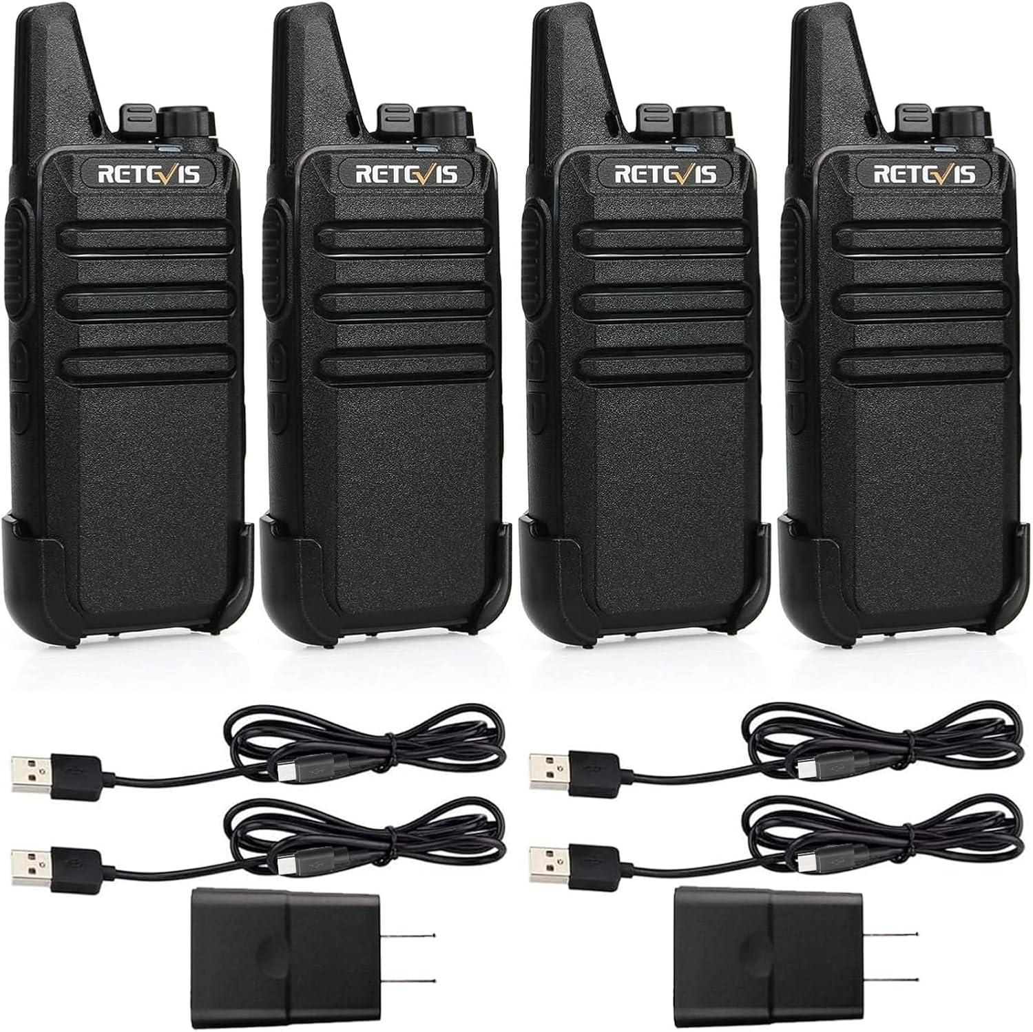 Retevis RT22 Long Range Two Way Radio 4 Pack for $24.69 Shipped