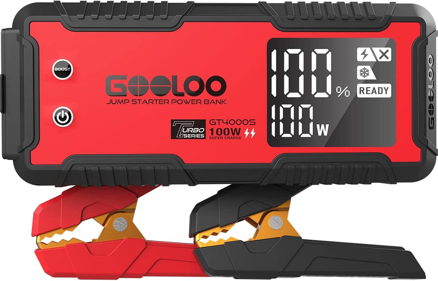 Gooloo GT4000S 4000a Car Jump Starter for $87.39 Shipped