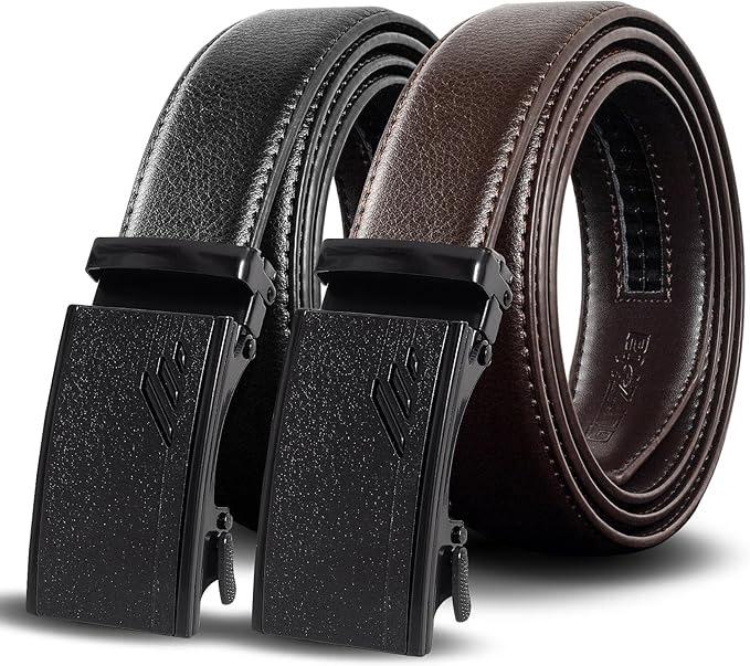 Truyis Ratchet Leather Belts 2 Pack for $13.99 Shipped