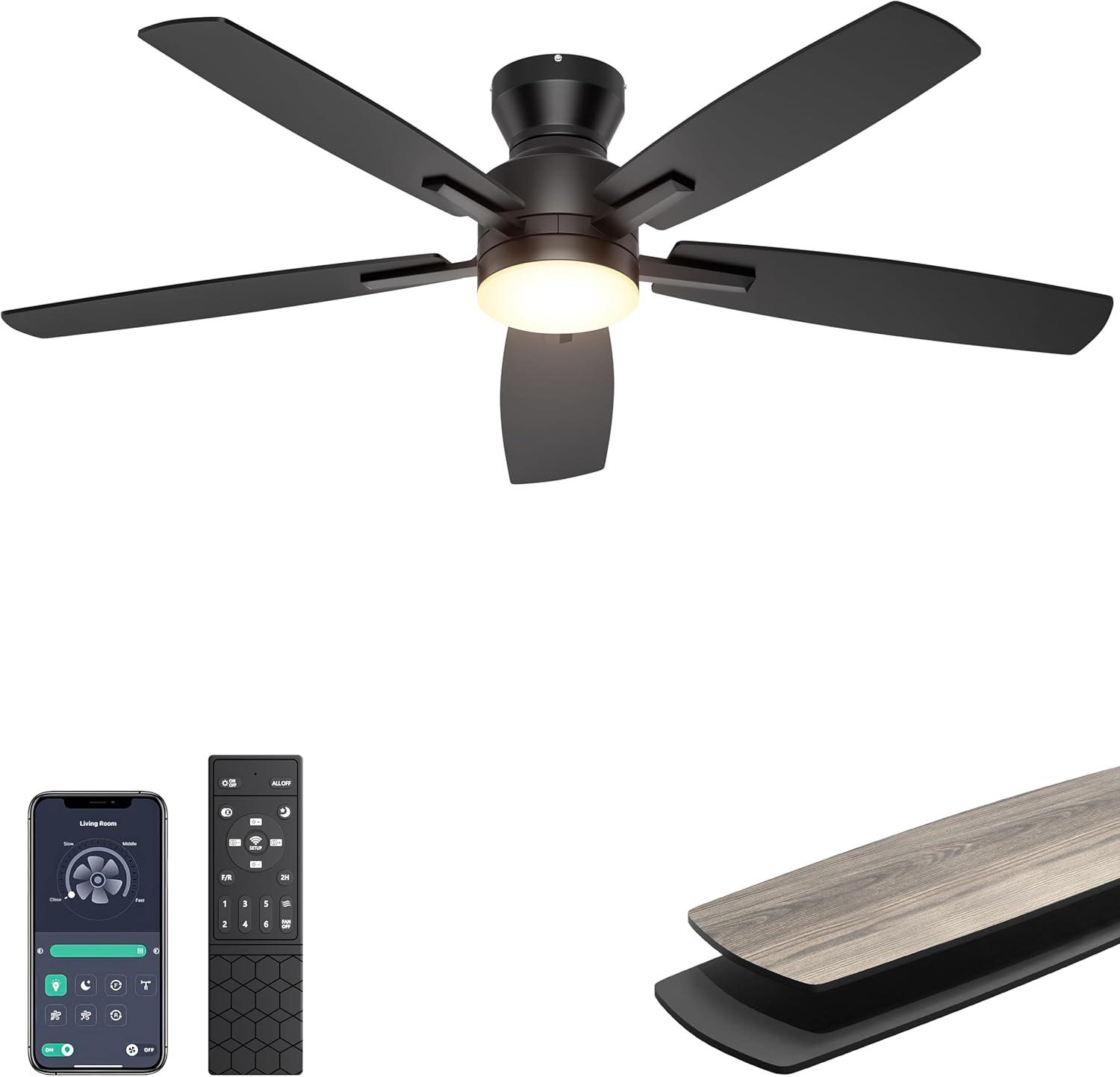 Ohniyou Ceiling Fans with Lights for $54.59 Shipped