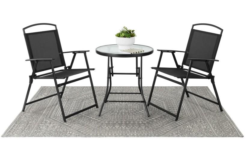 Mainstays Albany Lane 3 Piece Outdoor Bistro Set for $27