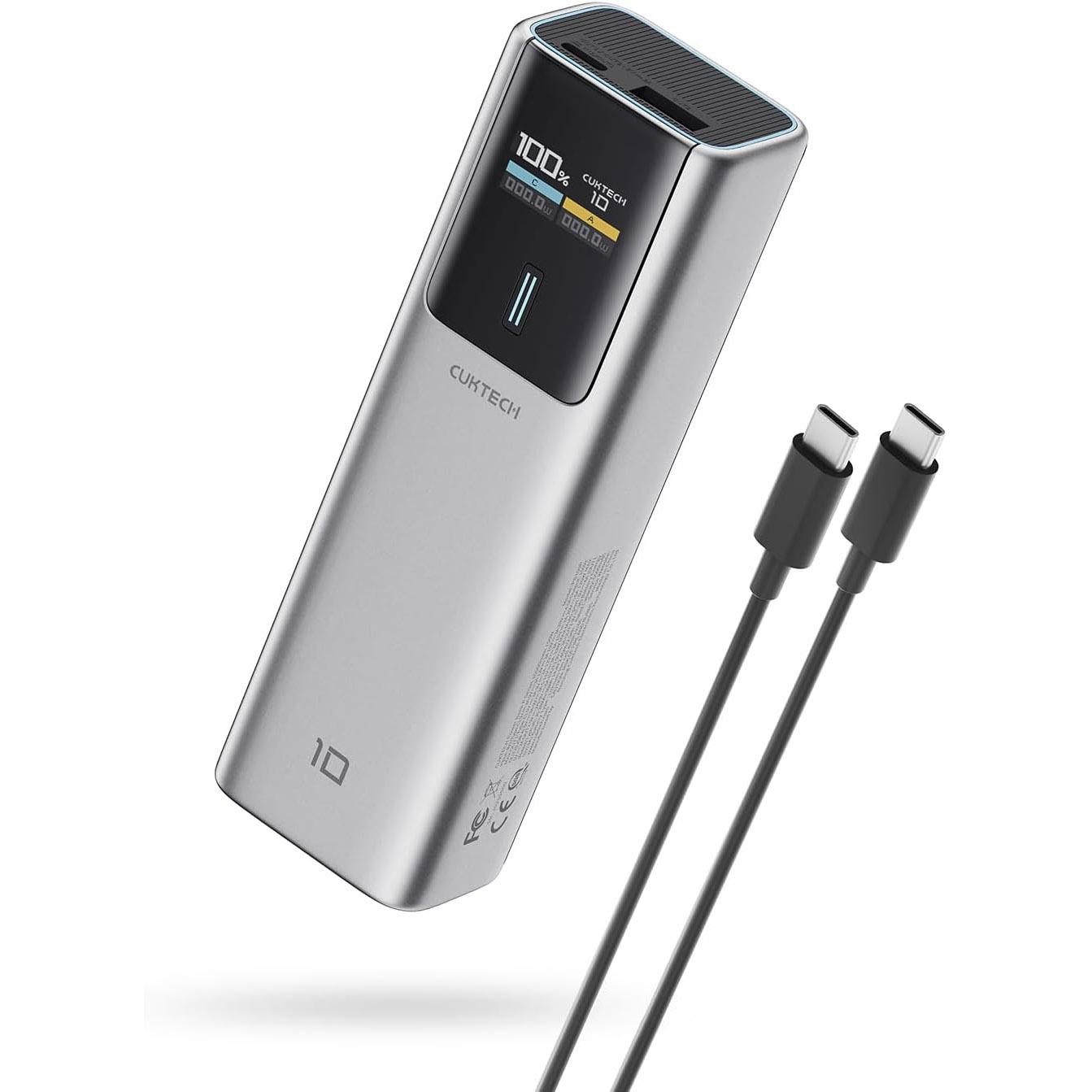 Cuktech 10000mAh USB-C Power Bank Portable Charger for $22.09
