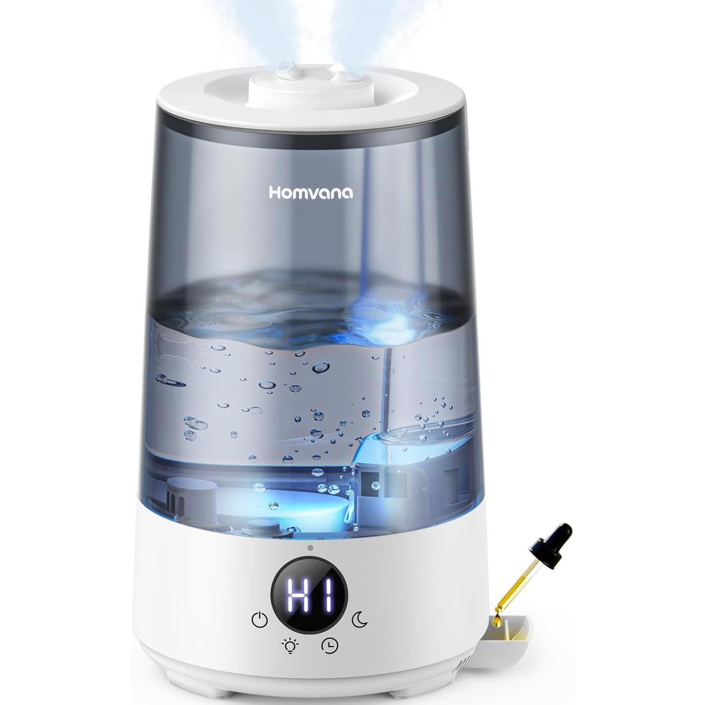 Homvana Humidifiers for Bedroom Home for $15.29