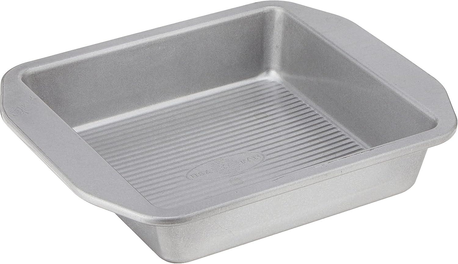 USA Pan American Bakeware 8in Square Cake and Brownie Pan for $6.75
