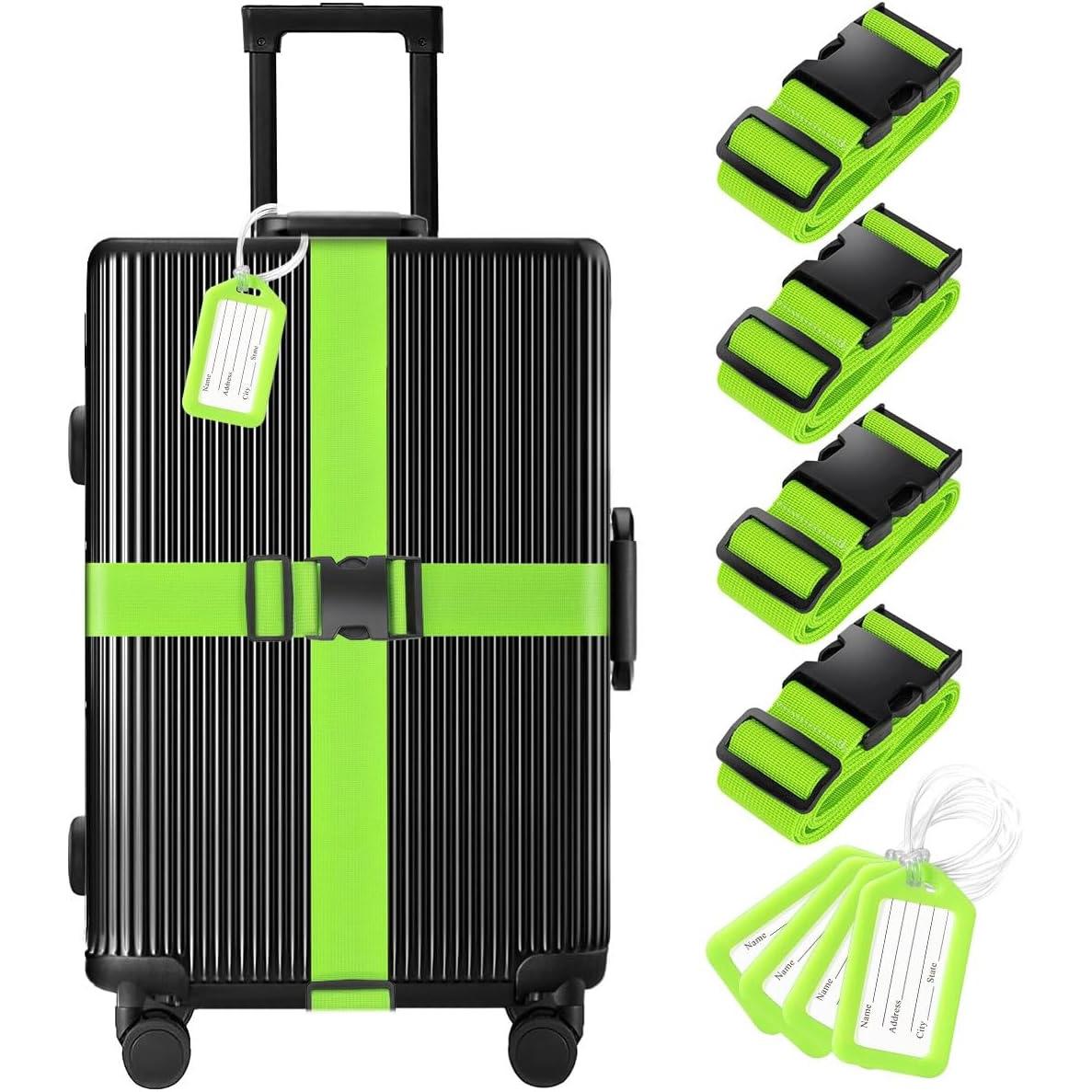 Gostwo Heavy Duty TSA Approved Luggage Straps 4 Pack for $6.78