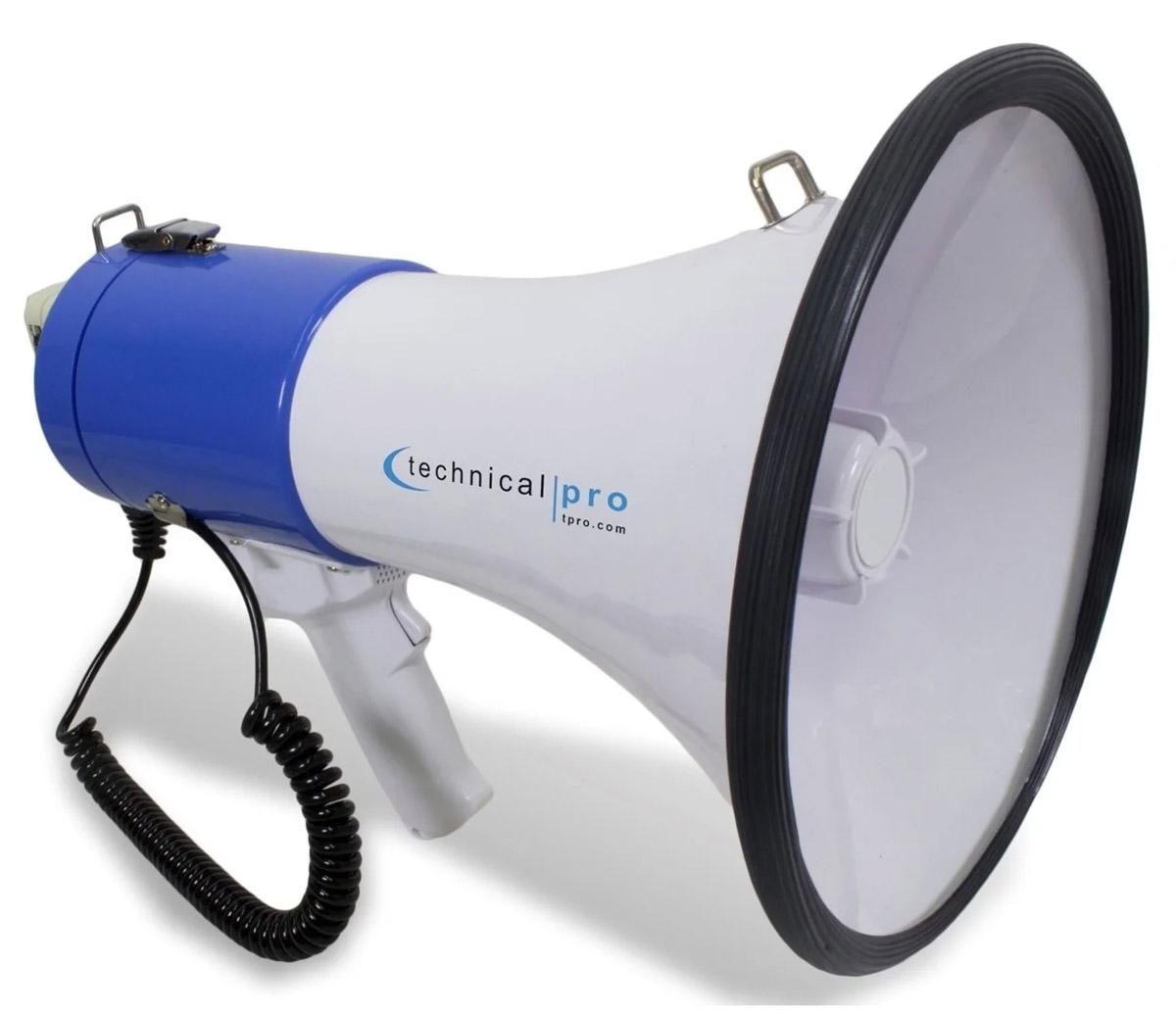 Technical Pro Rechargeable Megaphone with Police Siren and Recording for $15.99