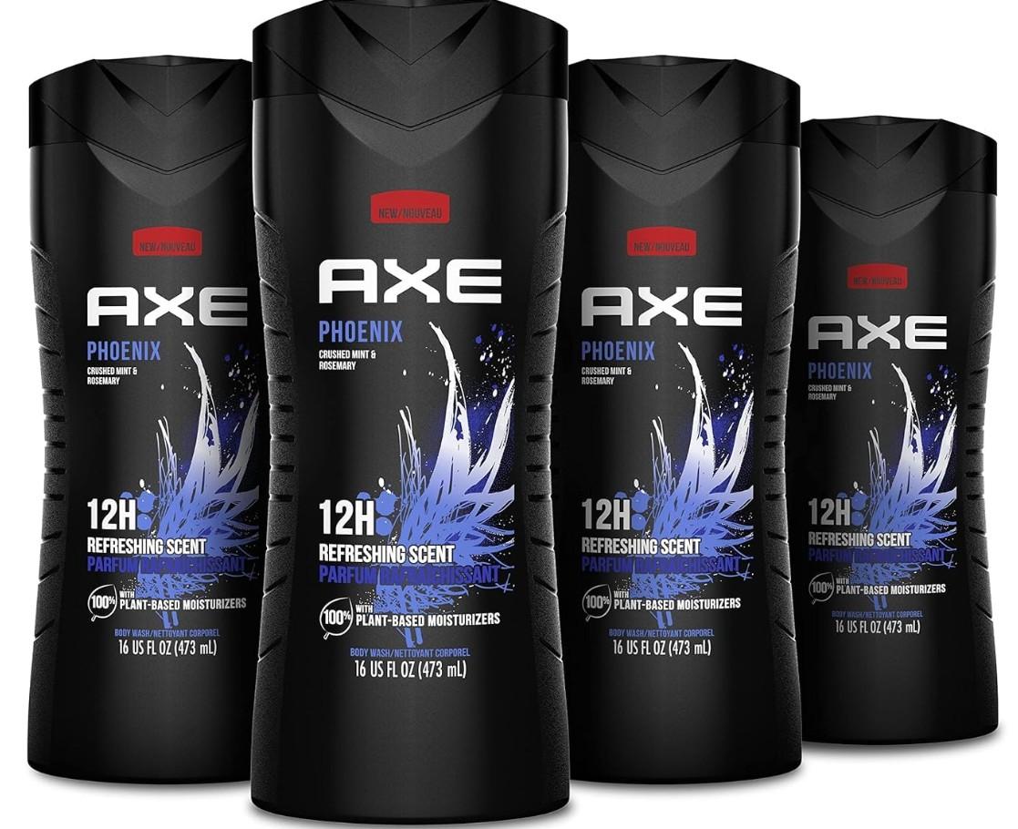 AXE Body Wash Phoenix Scent 4 Pack for $9