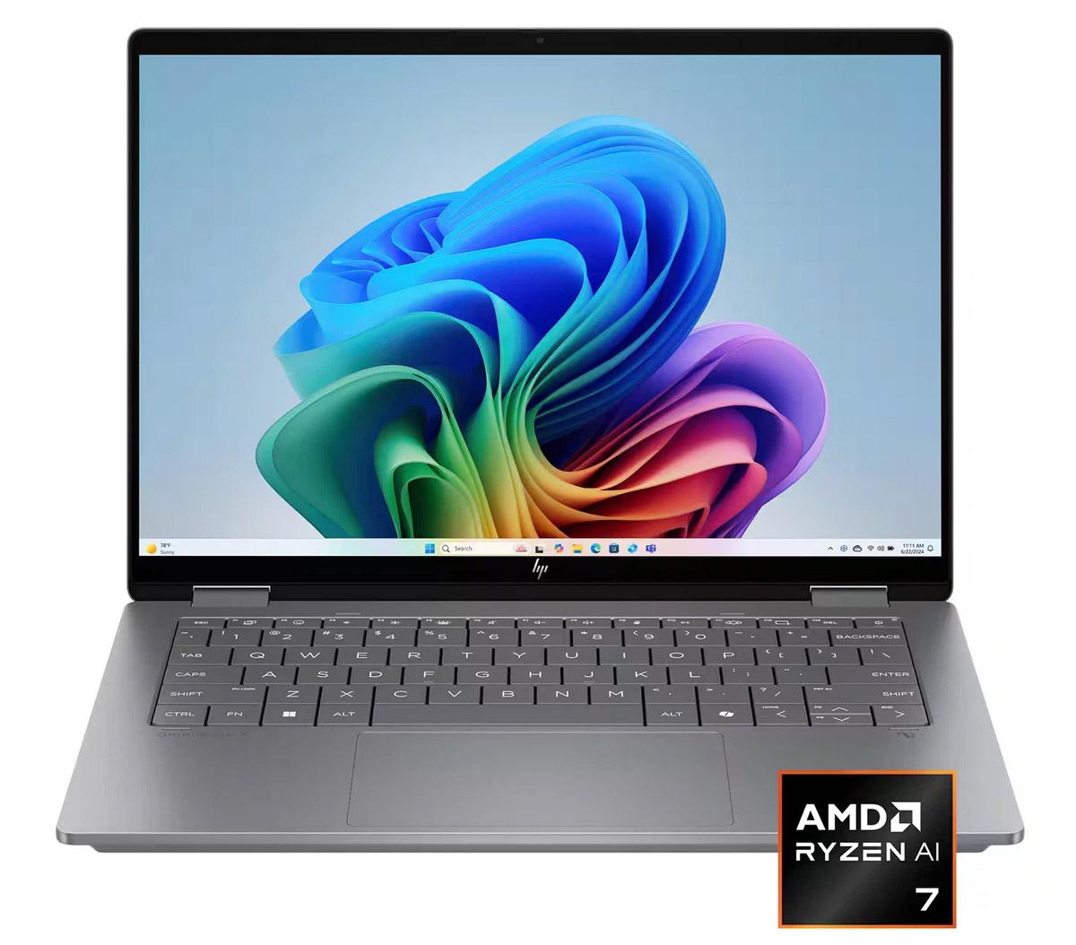 HP OmniBook X Flip 2-In-1 14in Ryzen AI 7 24GB 1TB Laptop for $699.99 Shipped