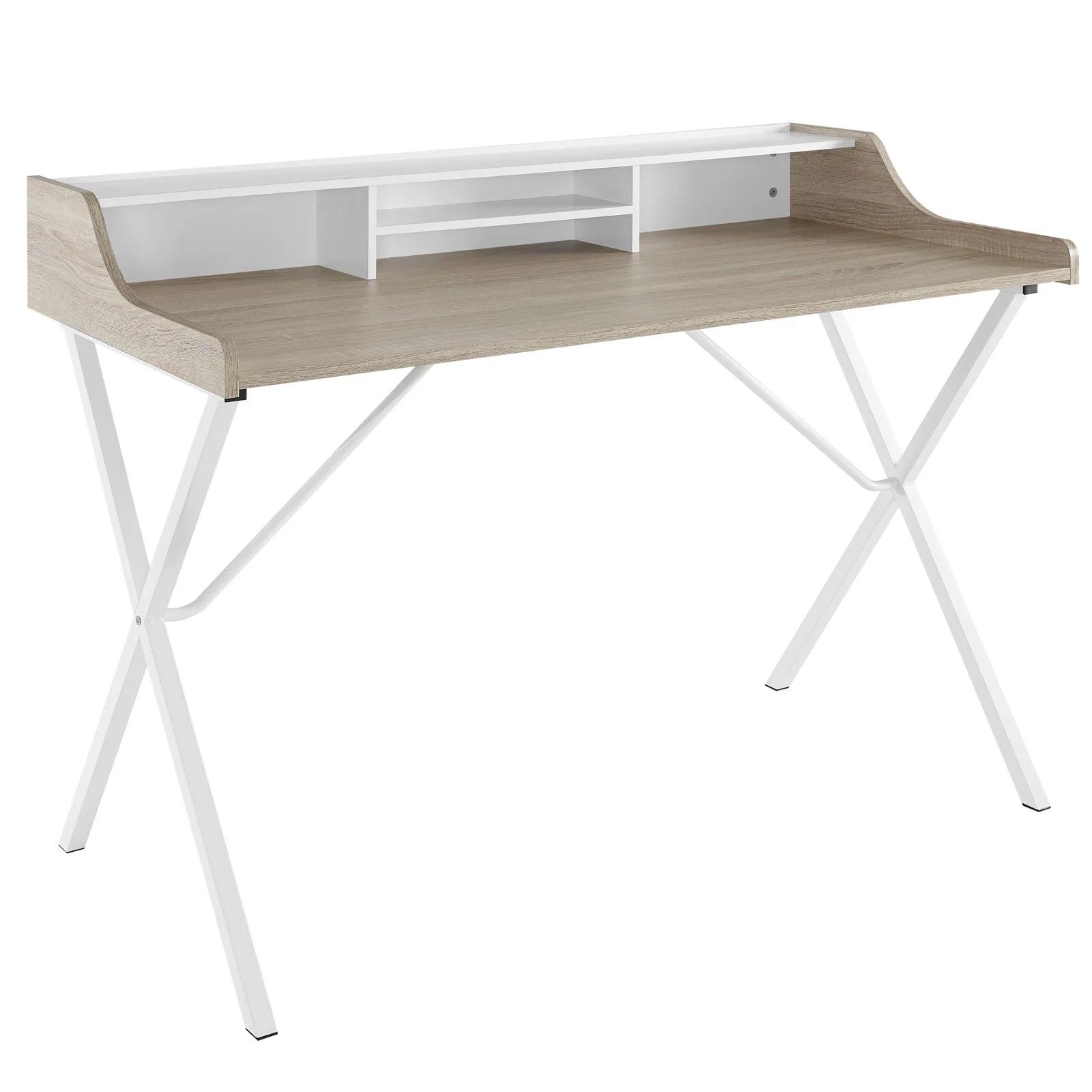 Modway Bin Office Desk in Oak for $44.33 Shipped