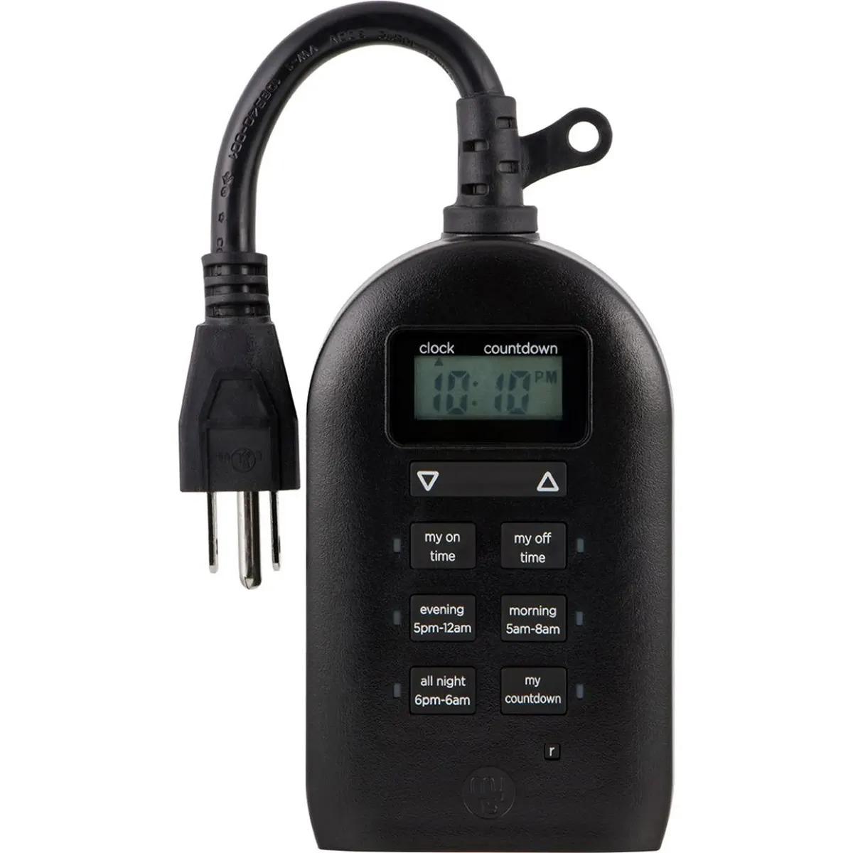 myTouchSmart Programmable Outdoor Plug-in Digital Timer for $10
