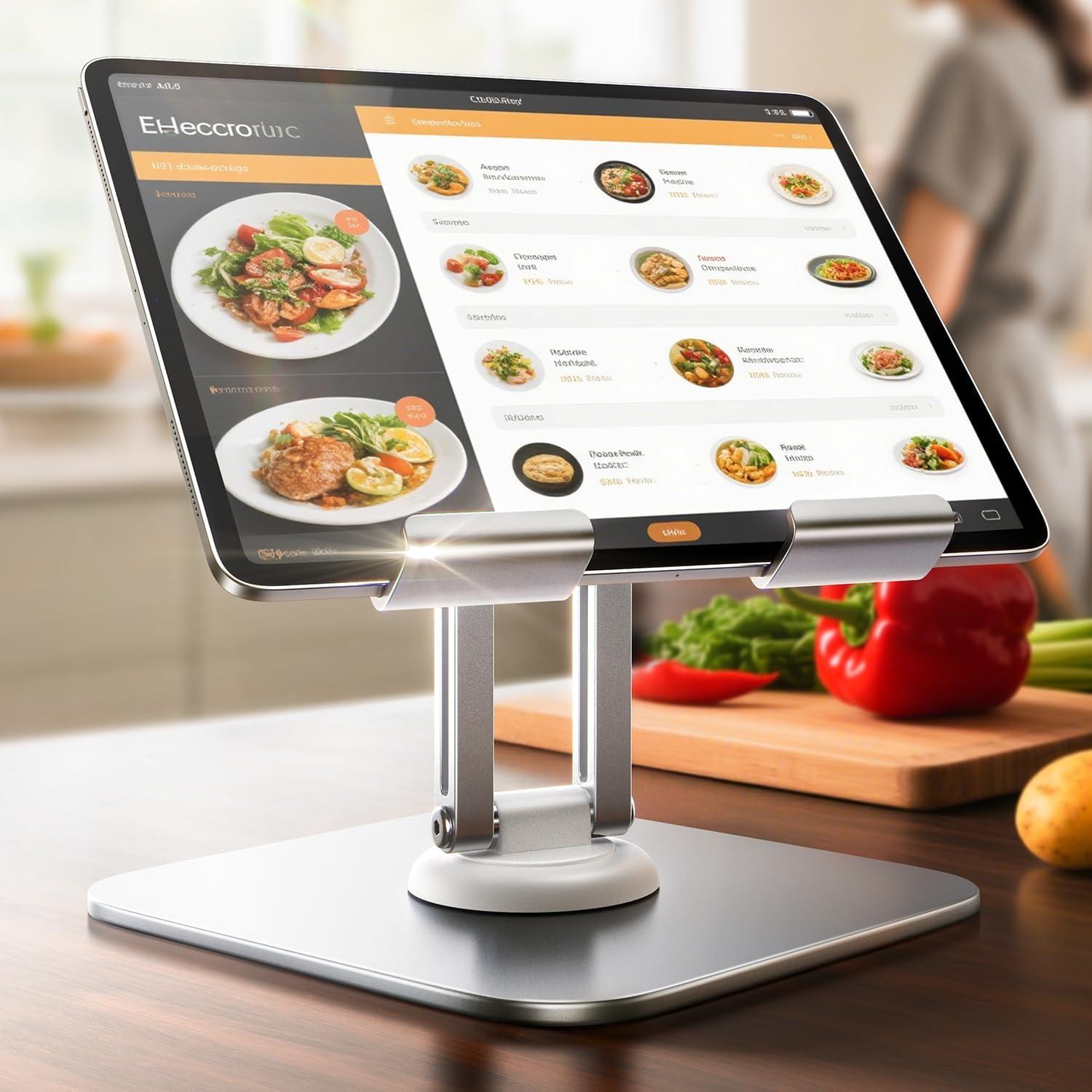 Lisen Adjustable 360-Degree Rotation Tablet Stand Holder for $8.96