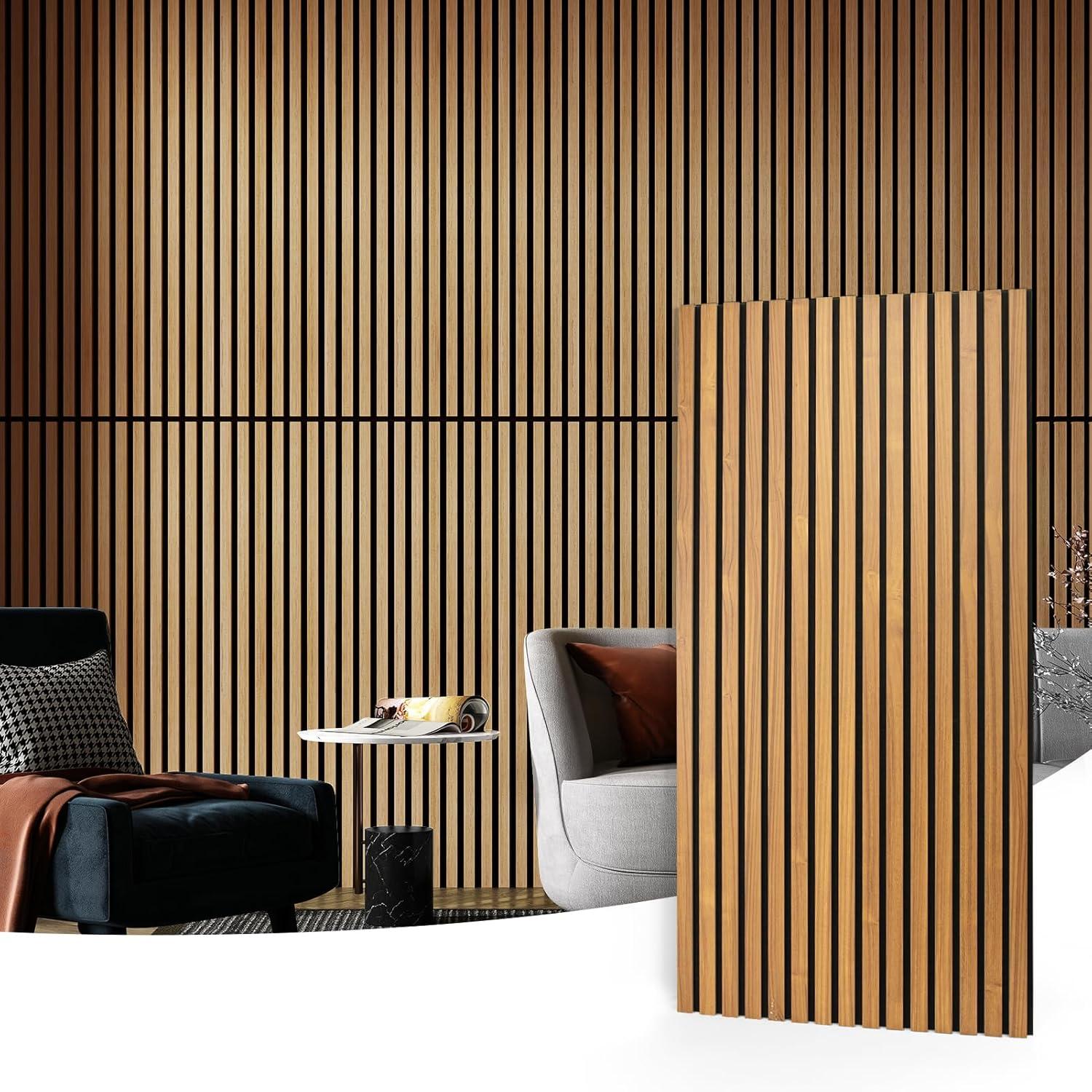 Art3d Wood Slat Acoustic Panels for Walls and Ceiling for $129.99 Shipped