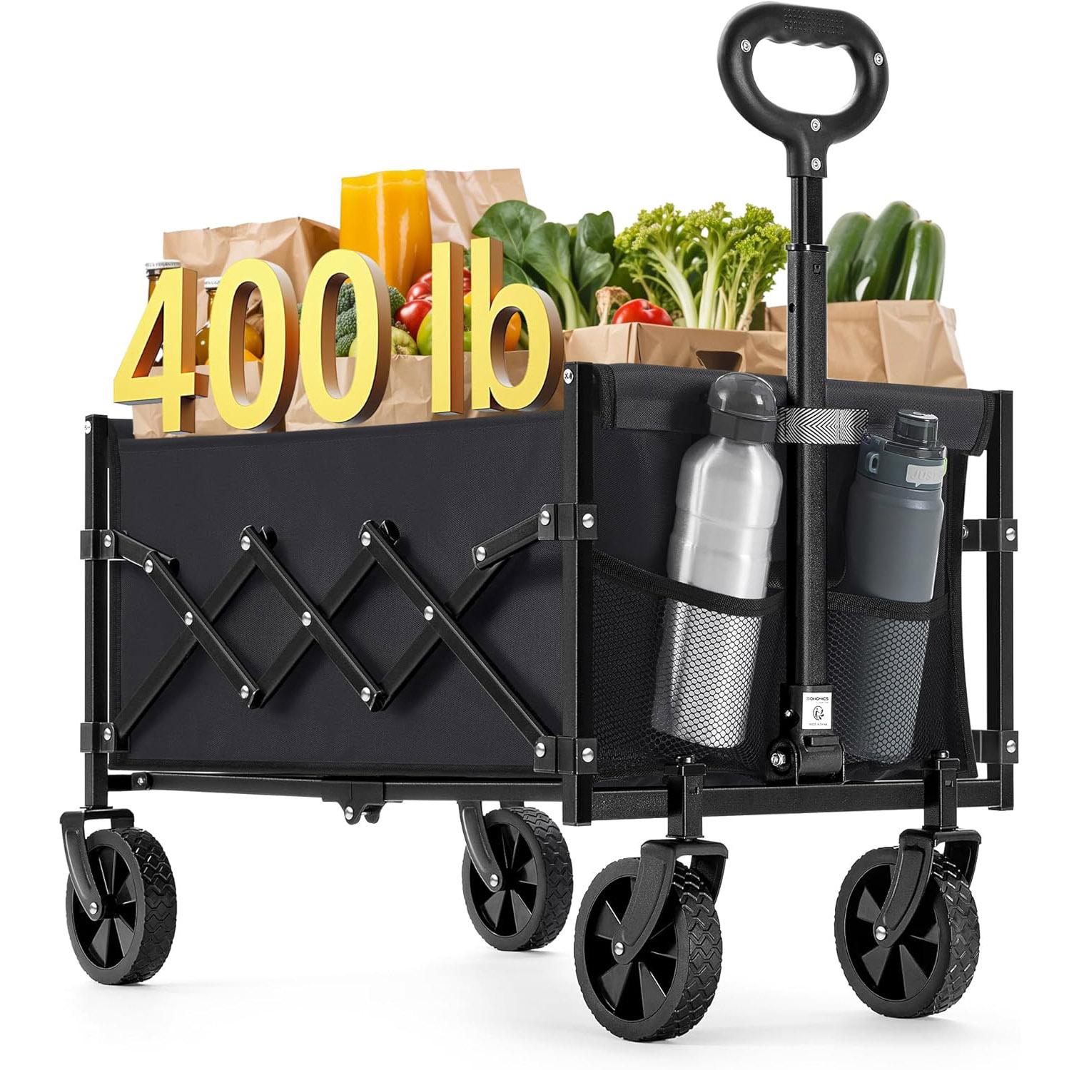 Songmics Collapsible Utility Wagon for $25.95 Shipped