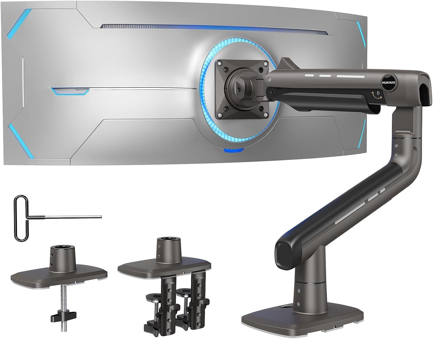 Huanuo Heavy Duty Monitor Arm for Ultrawide Screens for $68.39 Shipped