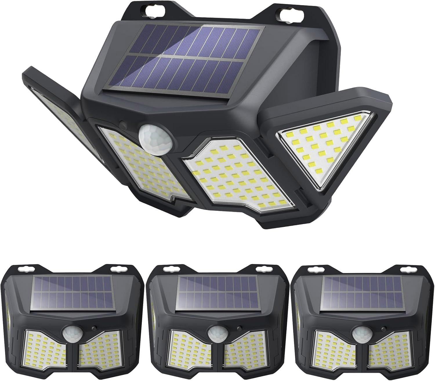 Solebell 122 LED Outdoor Solar Light 4 Pack for $19.99 Shipped