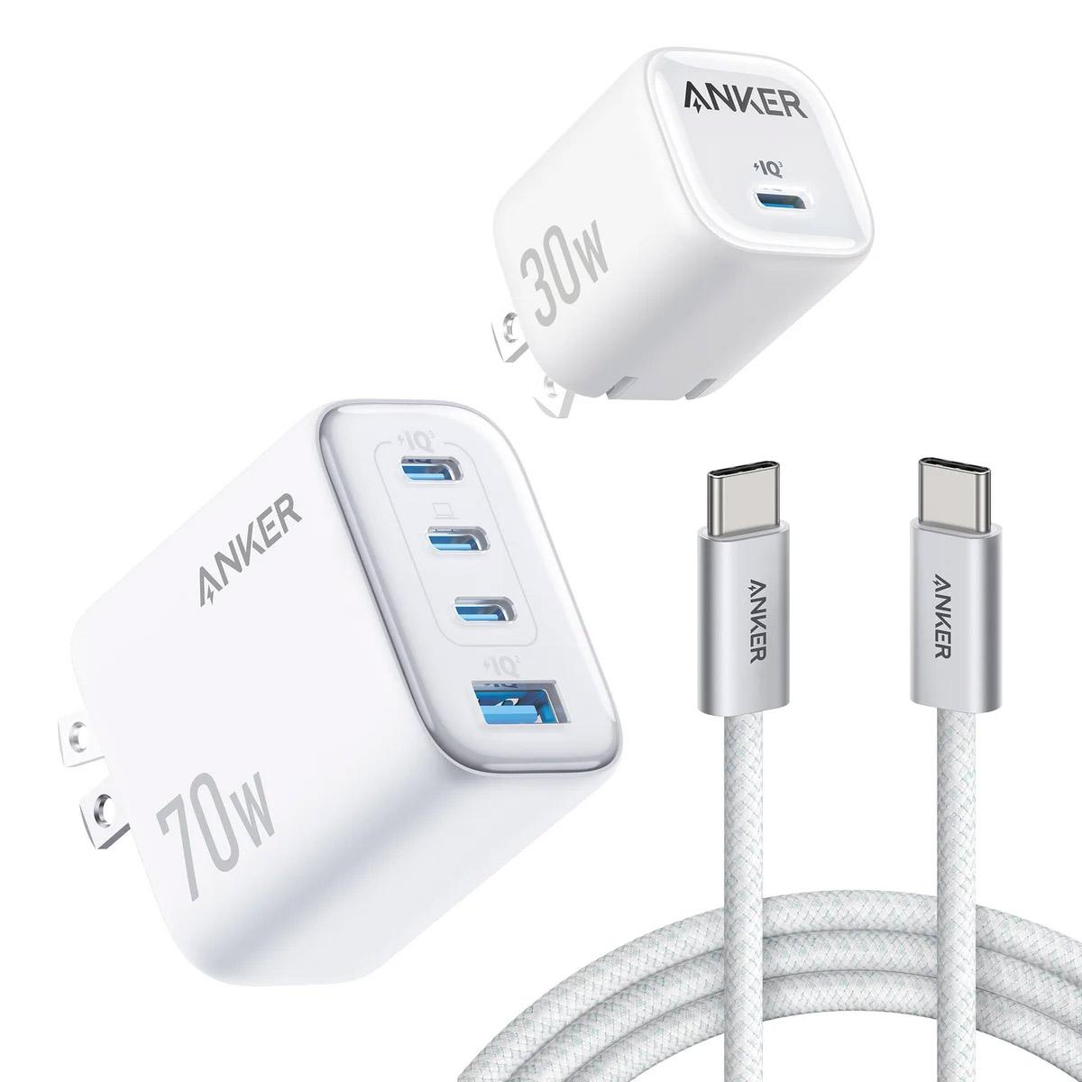 Anker 70W and 30W Wall Charger Bundle for $29.99 Shipped