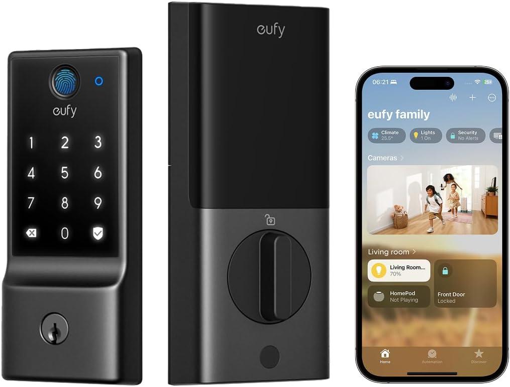 eufy Smart Lock E30 Fingerprint Keyless Entry Door Lock for $99.99 Shipped