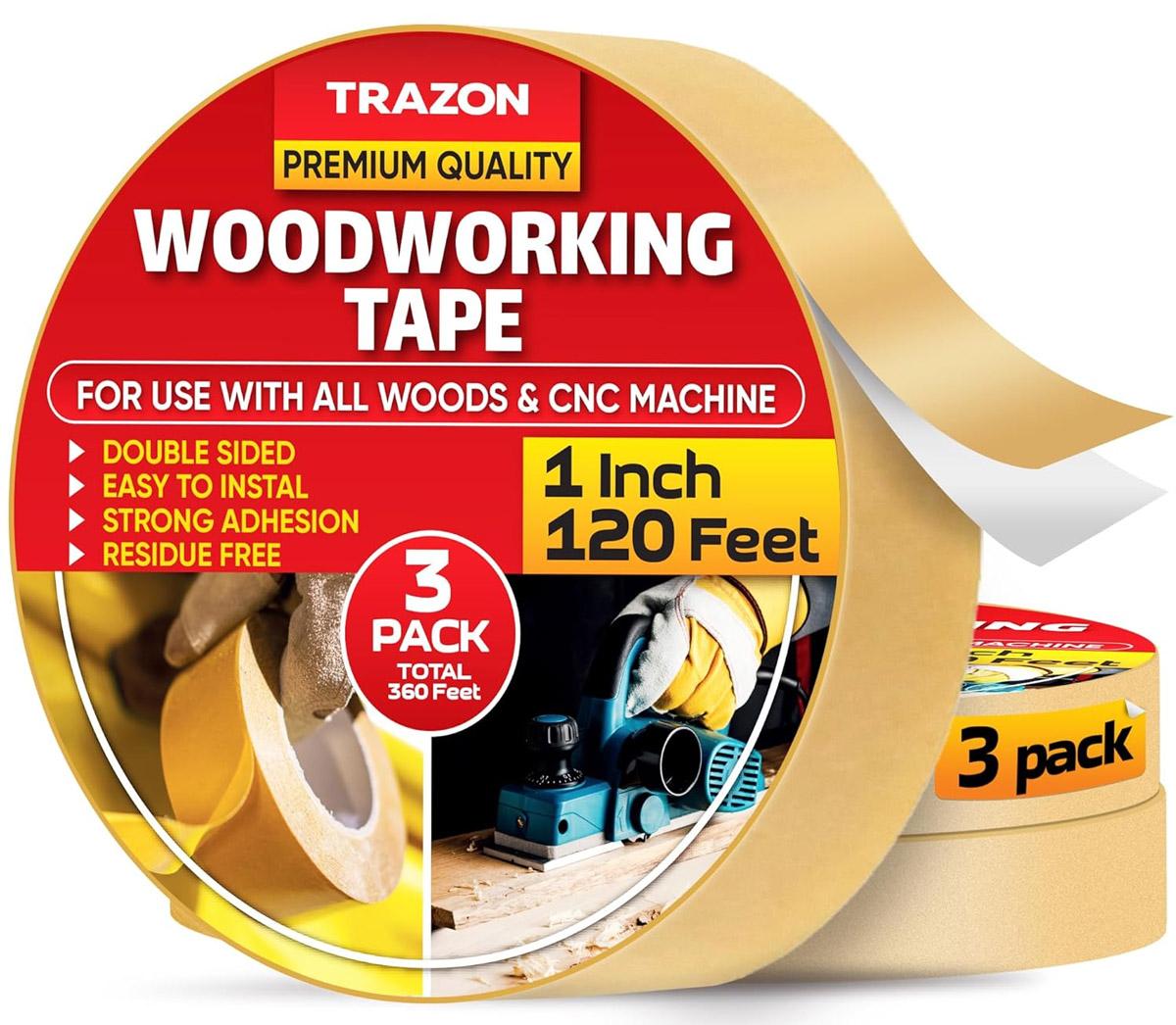 Double Sided Woodworking Tape 3 Pack for $8.79