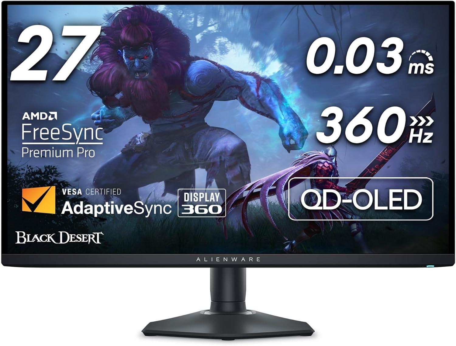 26.7in Alienware AW2725DF OLED Gaming Monitor for $574.41 Shipped