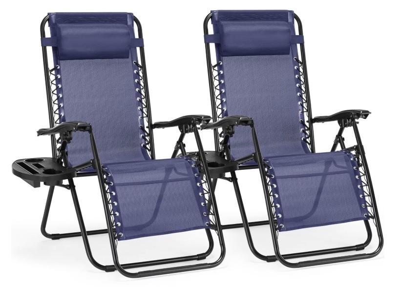 Concetta Zero Gravity Patio Recliner 2 Pack for $59.99 Shipped